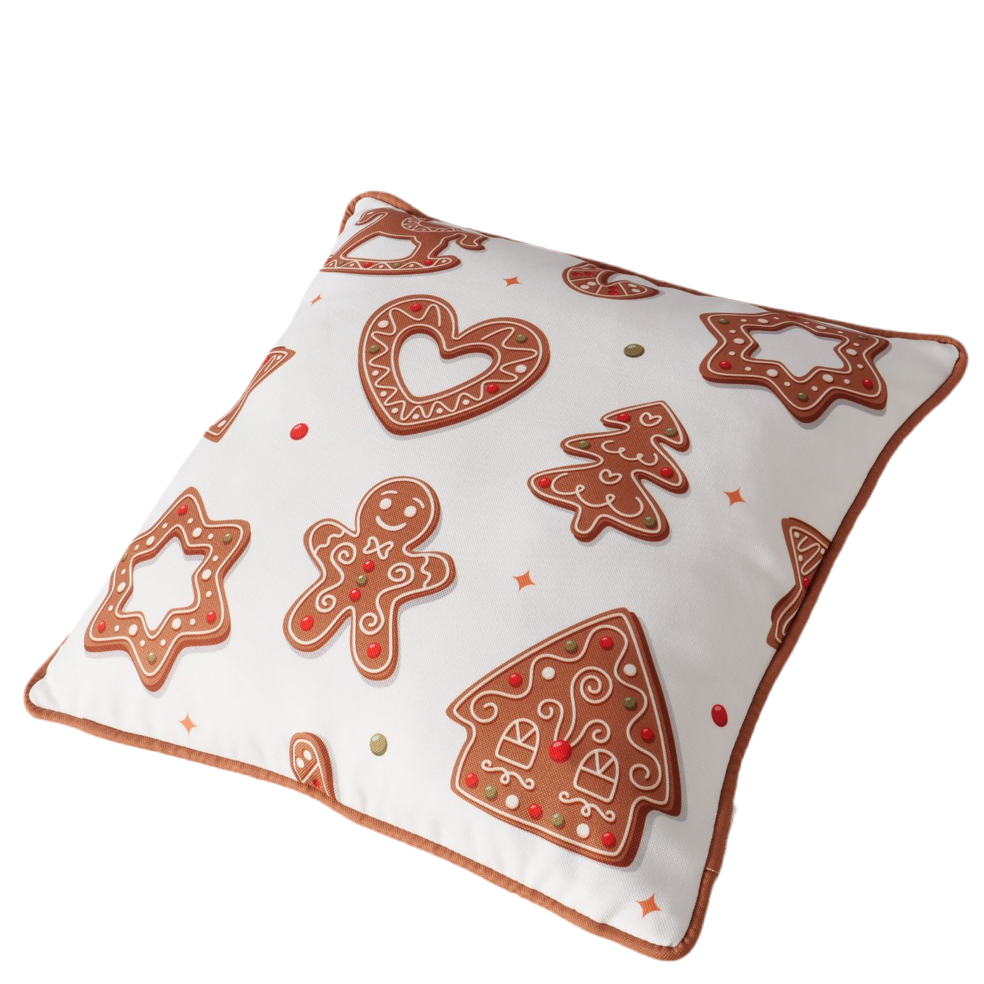 Sofakissen Ginger Lebkuchen Motiv 45x45cm Weihnachtsdeko