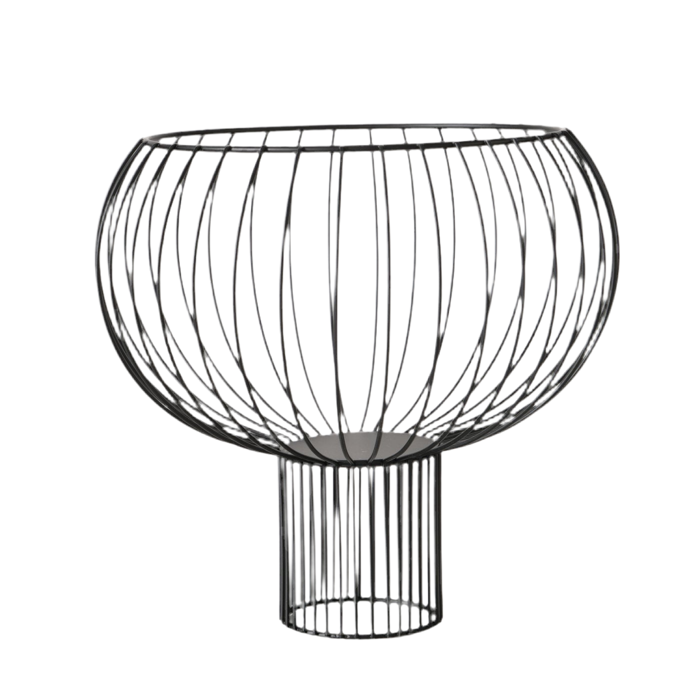 Deko Schale Simone Metall schwarz modern rund matt