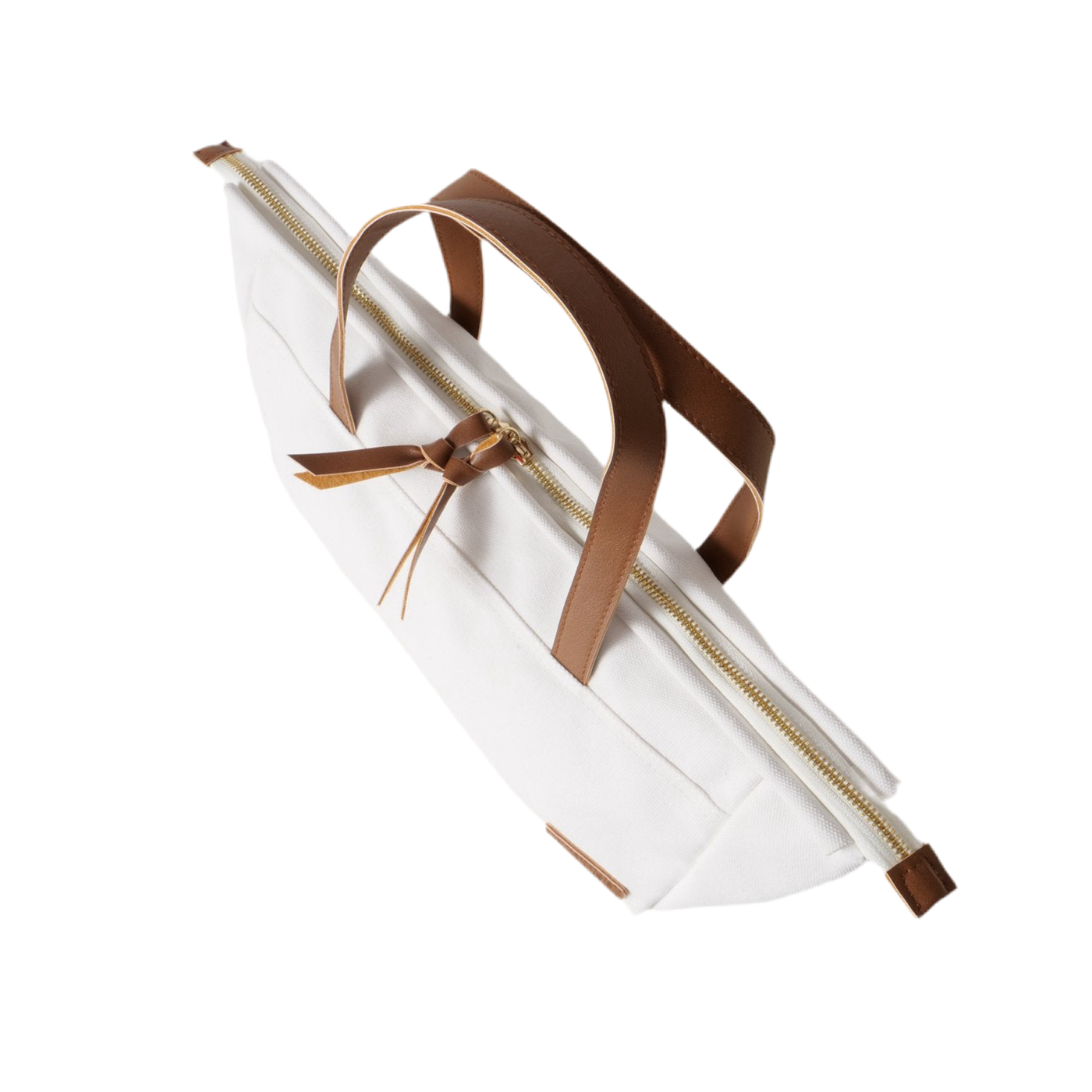 Kosmetiktasche Travel Cremeweiß Braun