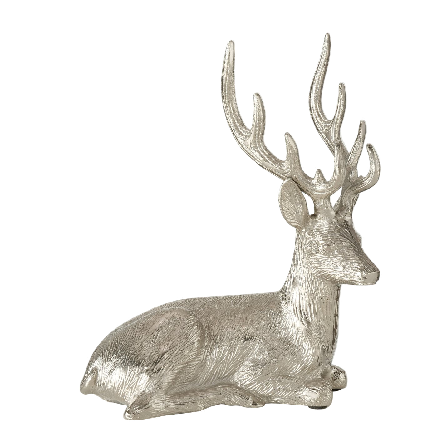 Jokko Hirschfiguren 2er Set Silber Weihnachtsdeko