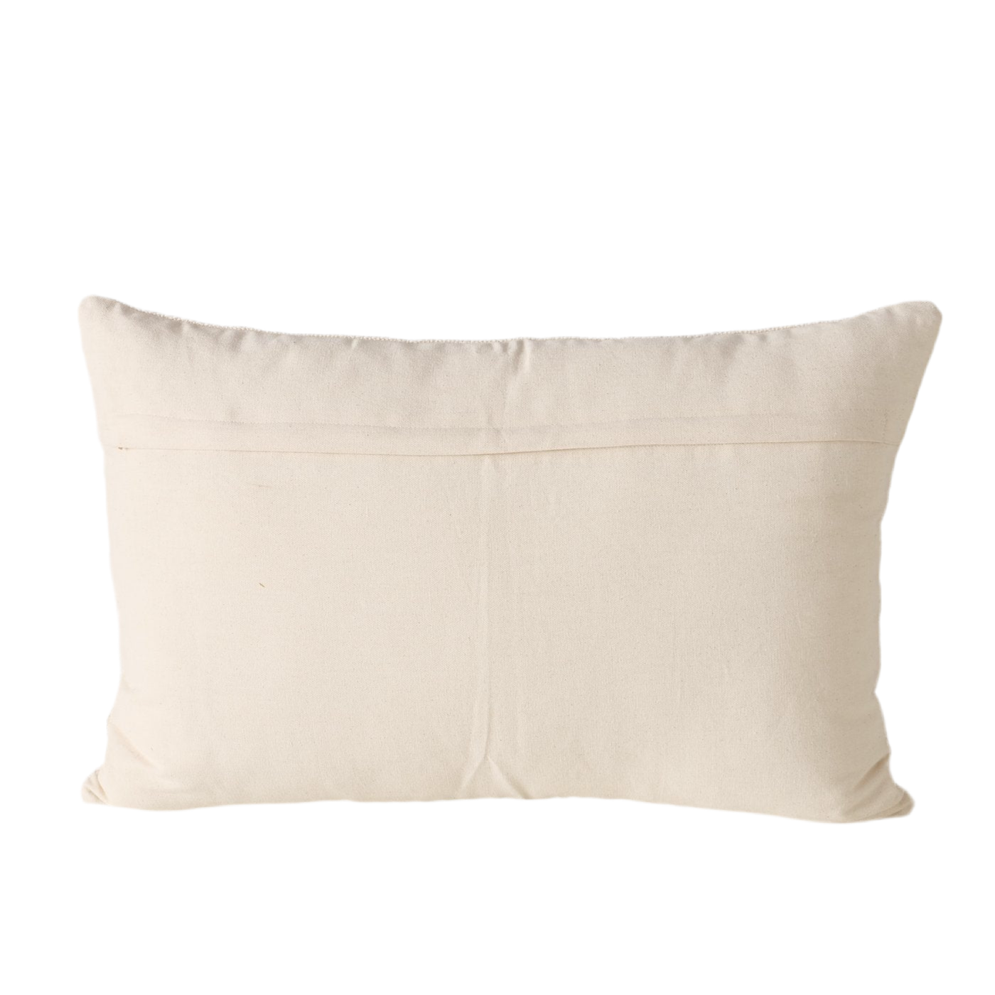 Sofakissen FloraBella – Handgewebtes Blumen-Kissen in Beige und Cremeweiß