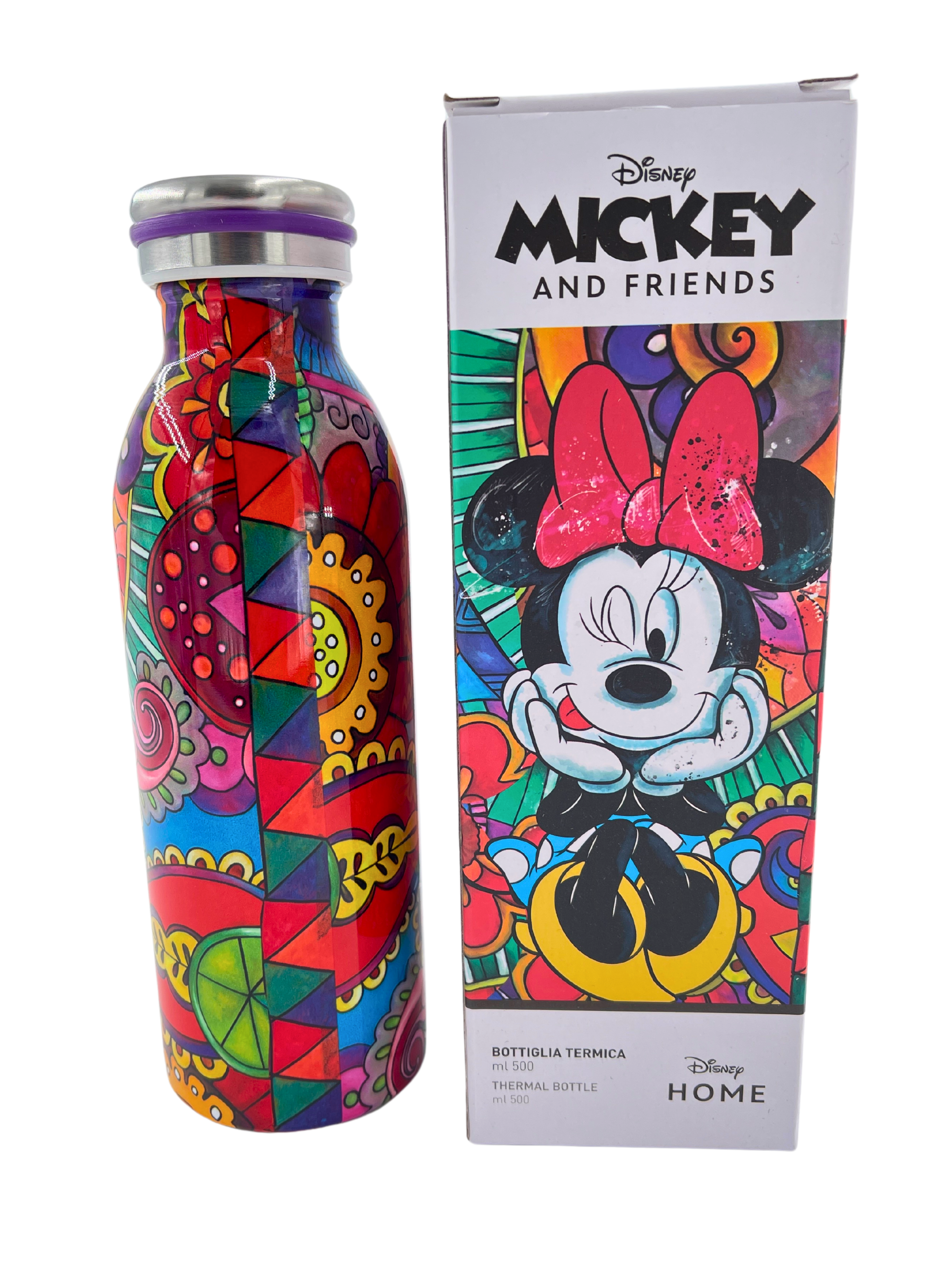 Disney Thermoflasche Minnie - 500 ml, Edelstahl in Geschenkverpackung