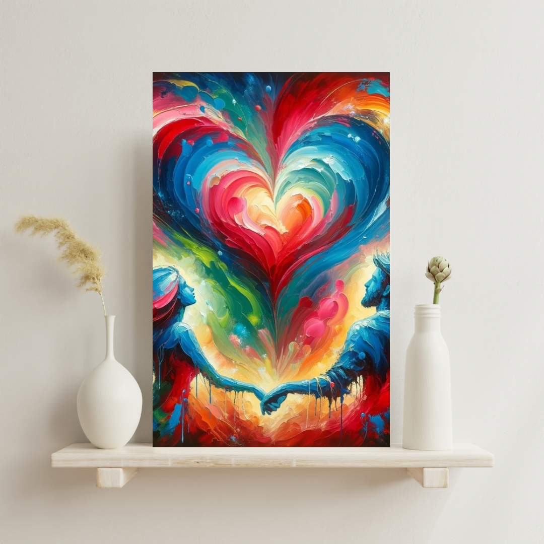 Herzschlag der Farben Liebe in jedem Pixel