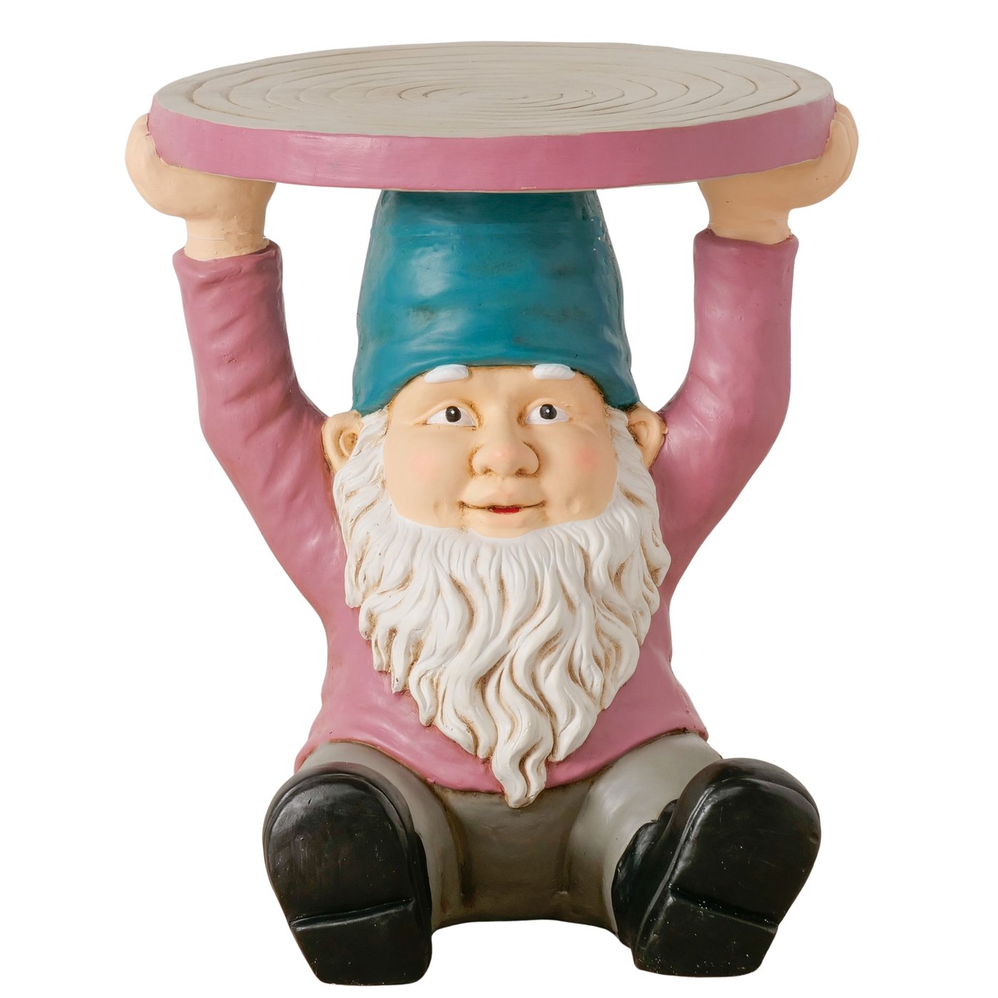 Beistelltisch Helmuth Zwergform Magnesia Handbemalt Grau Lila