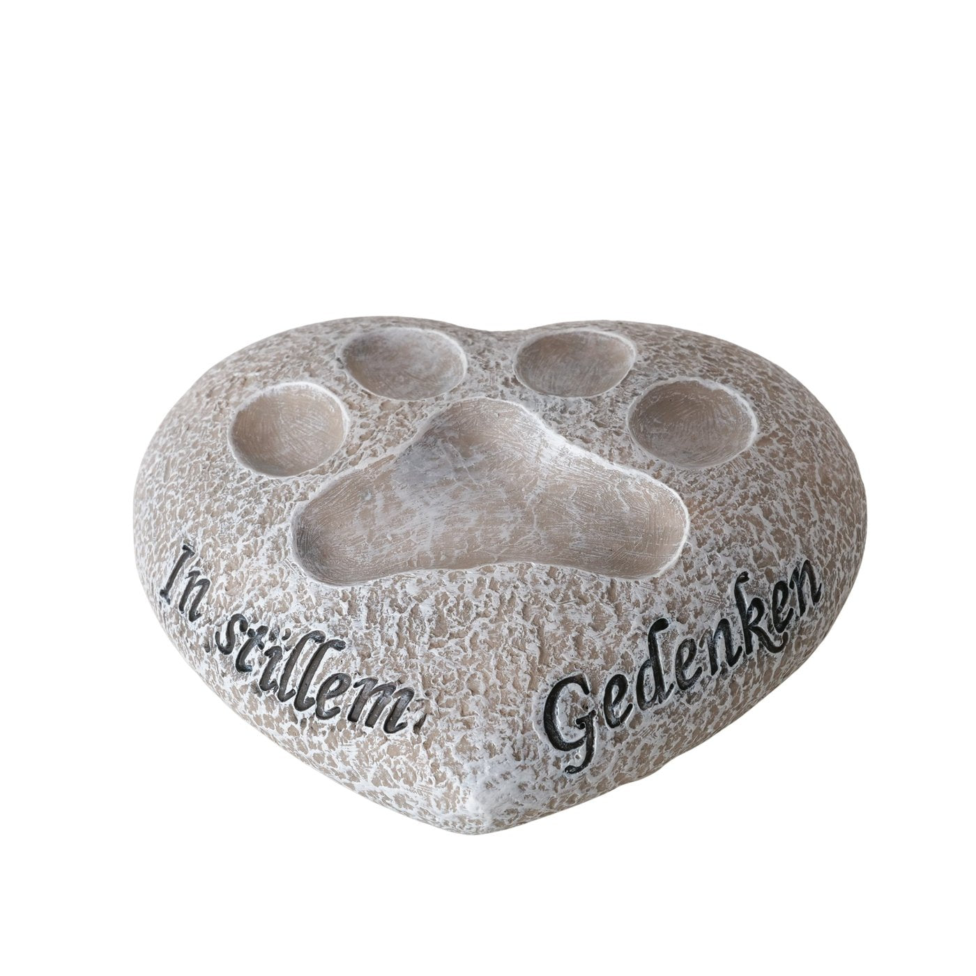 Grave vase We miss you in heart shape made of polyresin