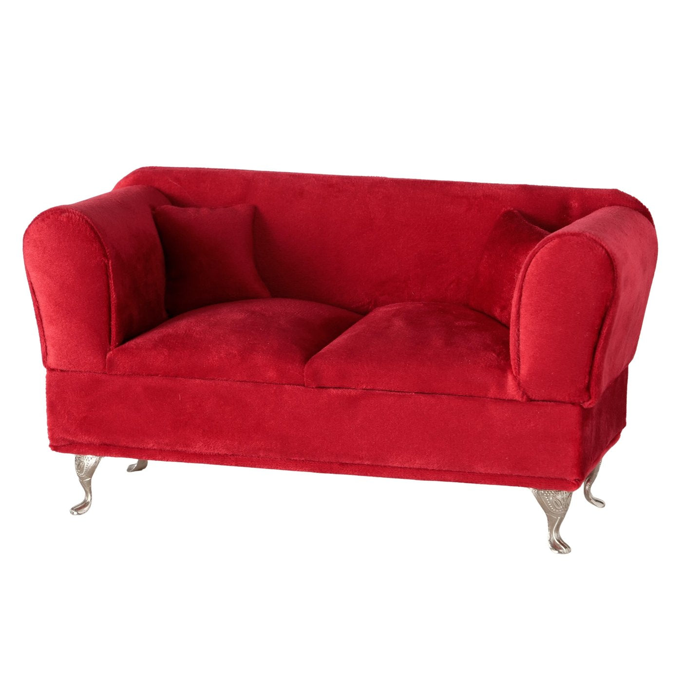 Schmuckkasten Canape Rot Samtoptik mit Spiegel Aufbewahrung