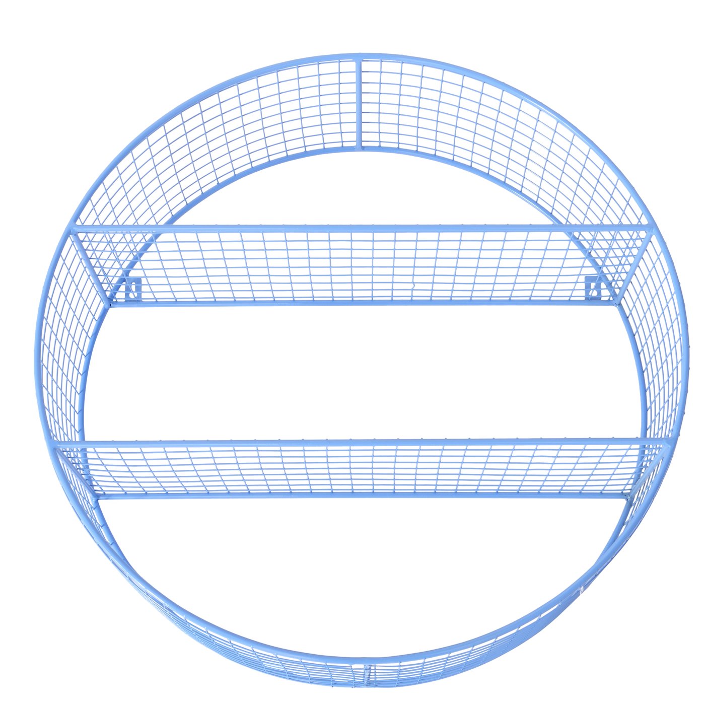 Metall Wandregal Bamba Blau Rund 55 cm