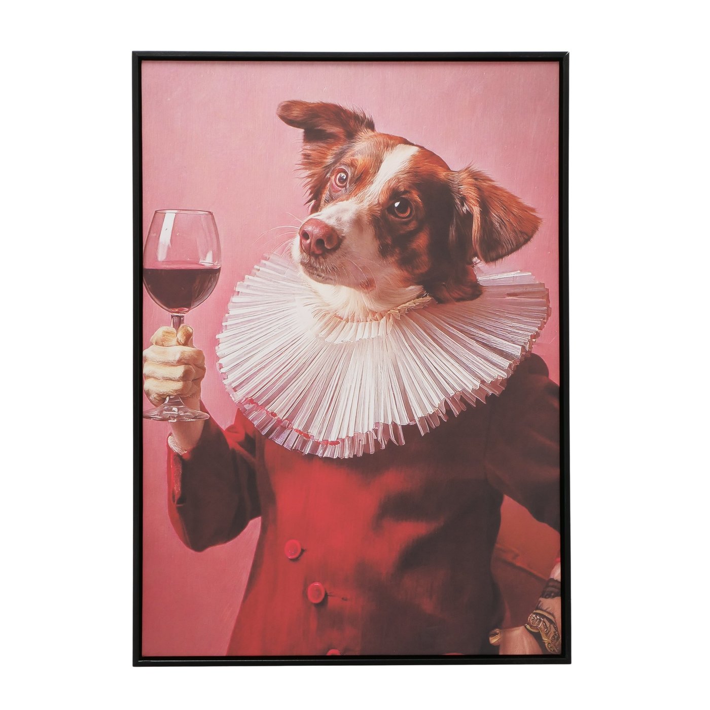 Leinwandbild Hund Albrecht 70x50 cm Kunstdruck mit Rahmen