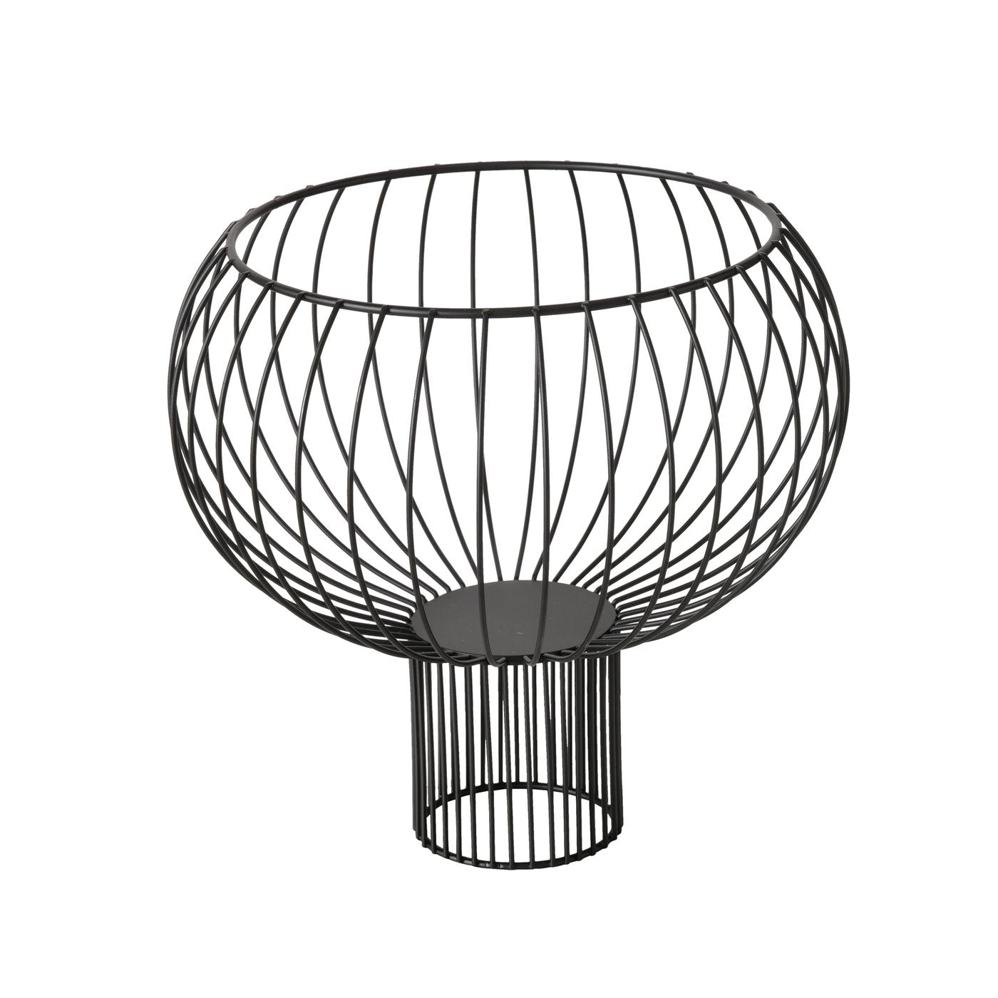 Deko Schale Simone Metall schwarz modern rund matt