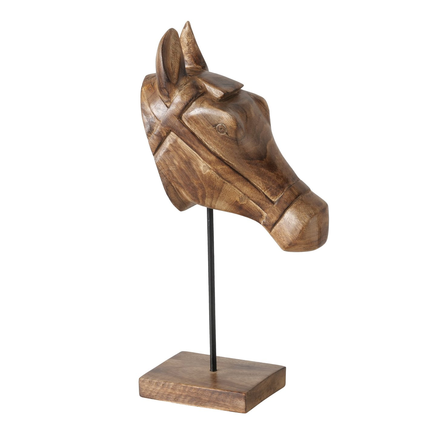 Holzfigur Equus Arte Pferdekopf Deko