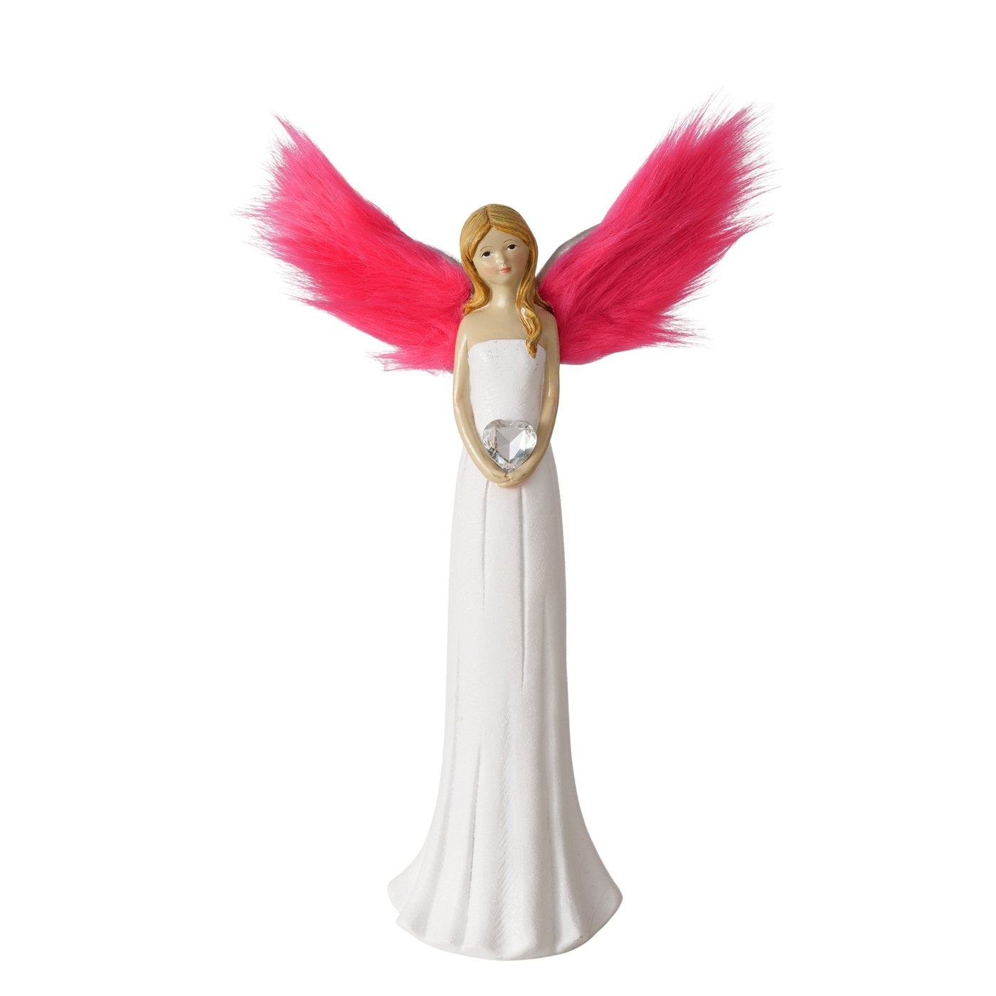 Engelfigur Penny Mädchen Rosa Glitzer Handarbeit Dekofigur Höhe 38cm