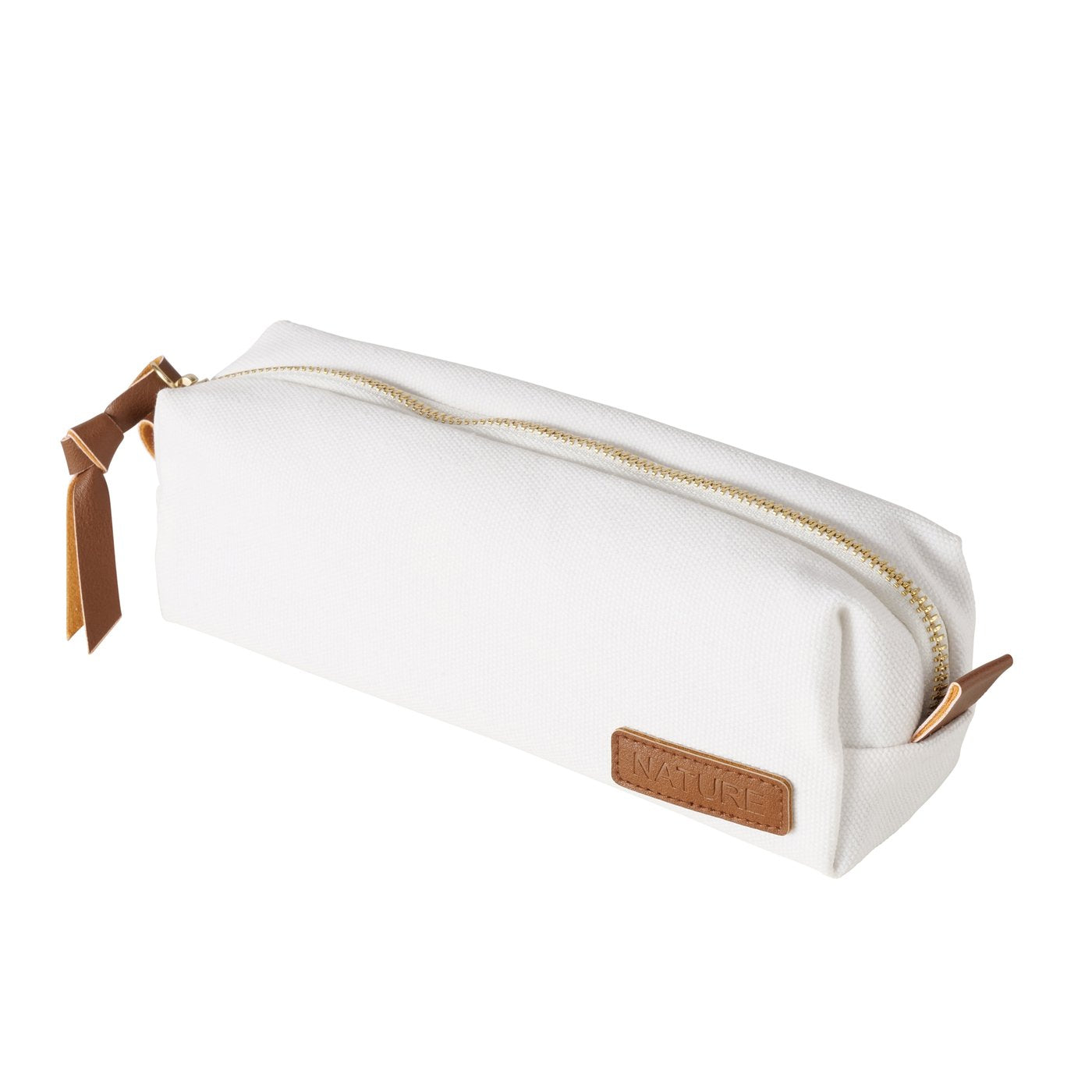 Kosmetiktasche Travel Ibiza Cremeweiß Braun