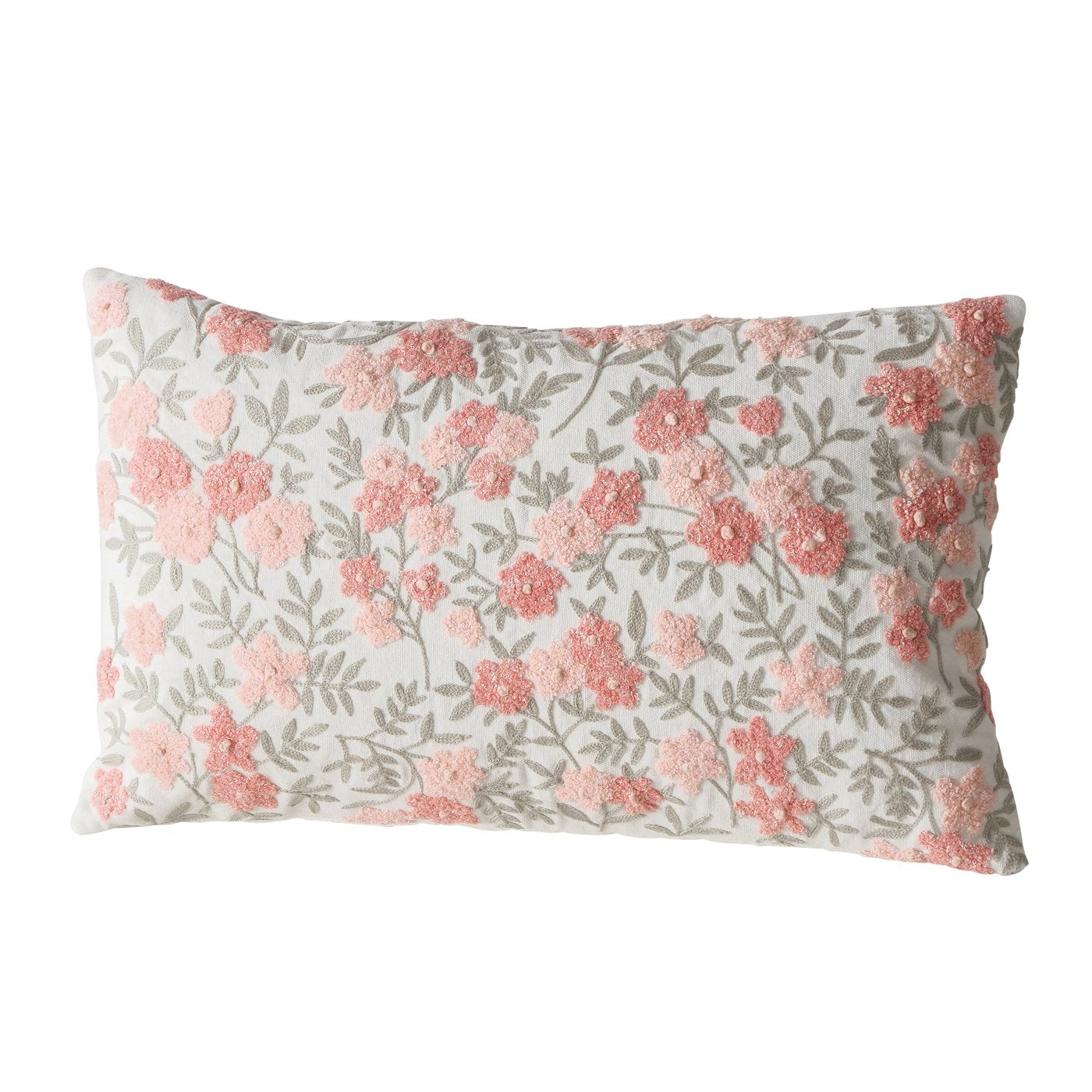 Kissen Floris Floral Handgefertigt 50x30 cm – Romantisches Blütendesign