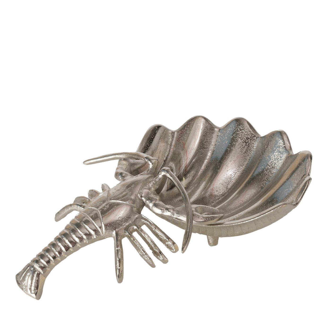 Maritano Hummer Schale Aluminium Silber Dekoschale Muschel