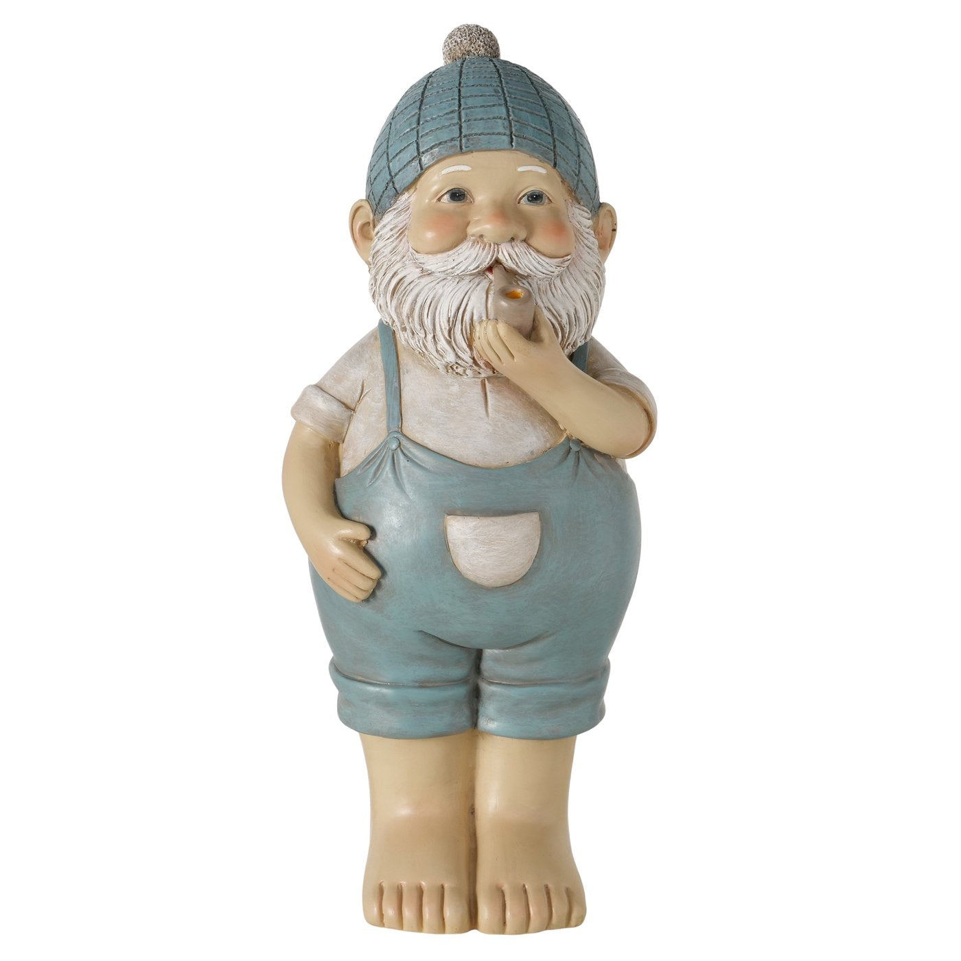 Kapitän Fjaro Seemann Figur blau beige Dekoration 34cm