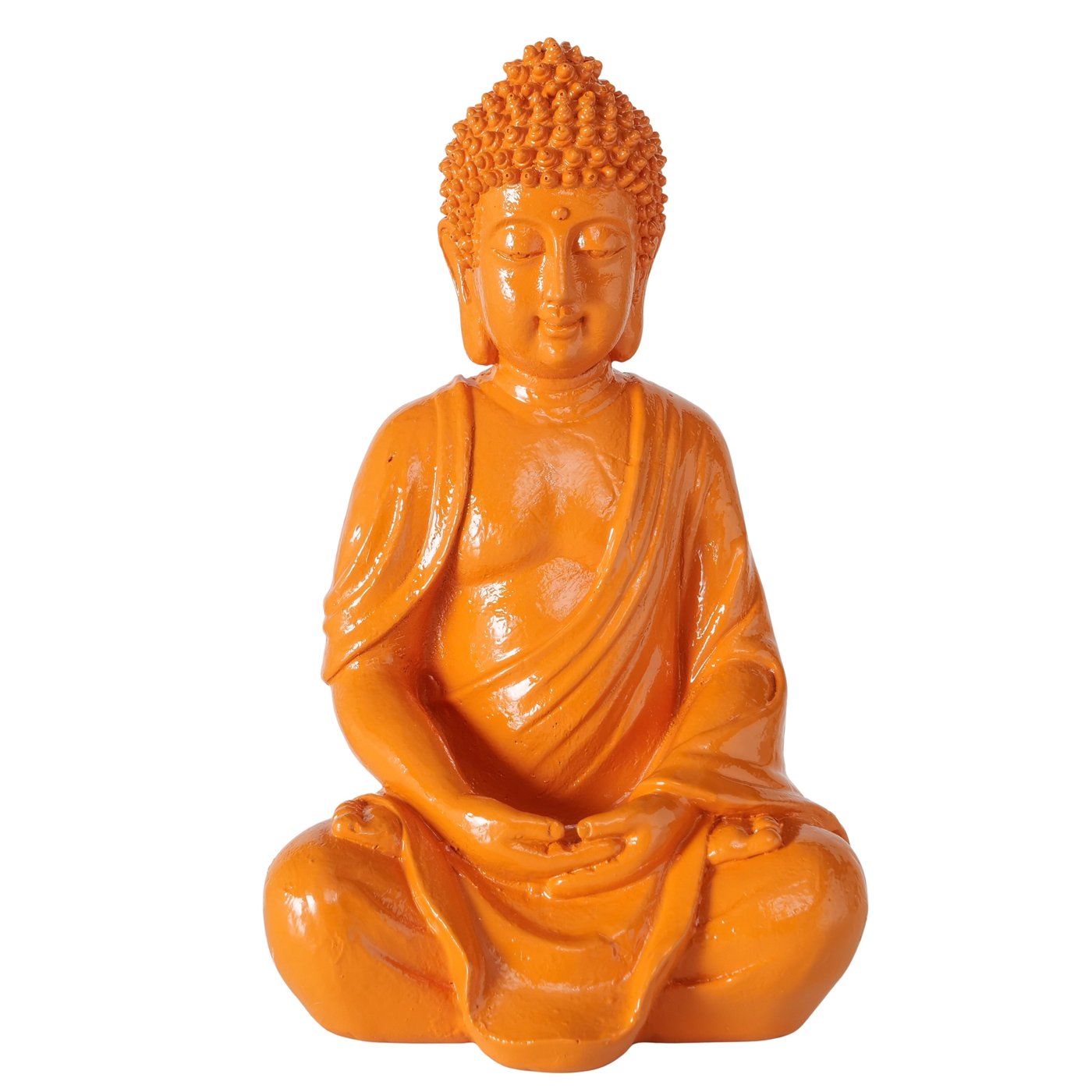 Buddha Dekofigur Samira Orange 19 cm
