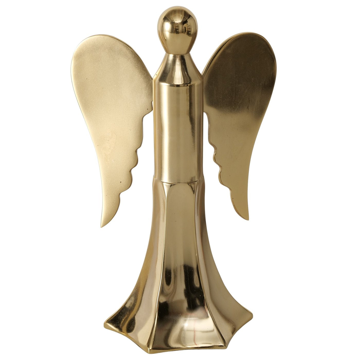 Dekoengel Angelique Gold aus Aluminium Handgefertigt Glänzend