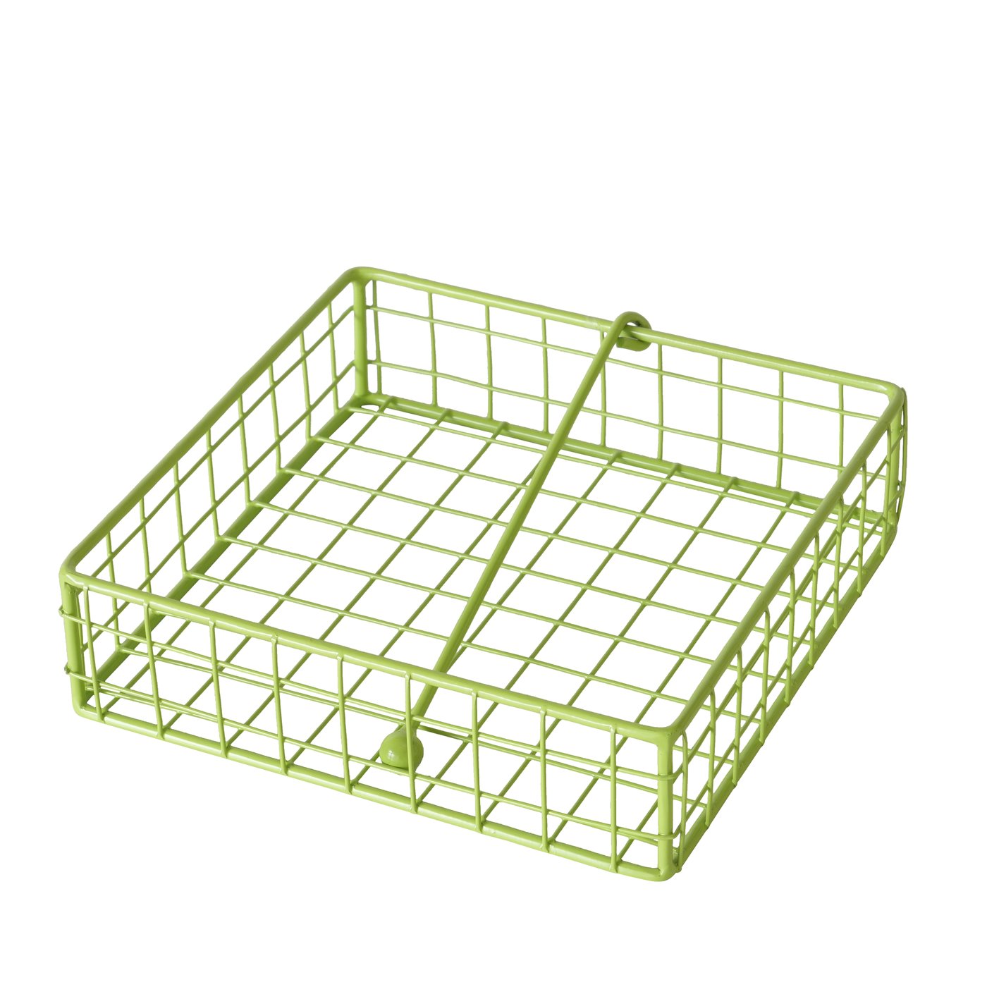 Serviettenhalter Metall grün matt modern Bamba