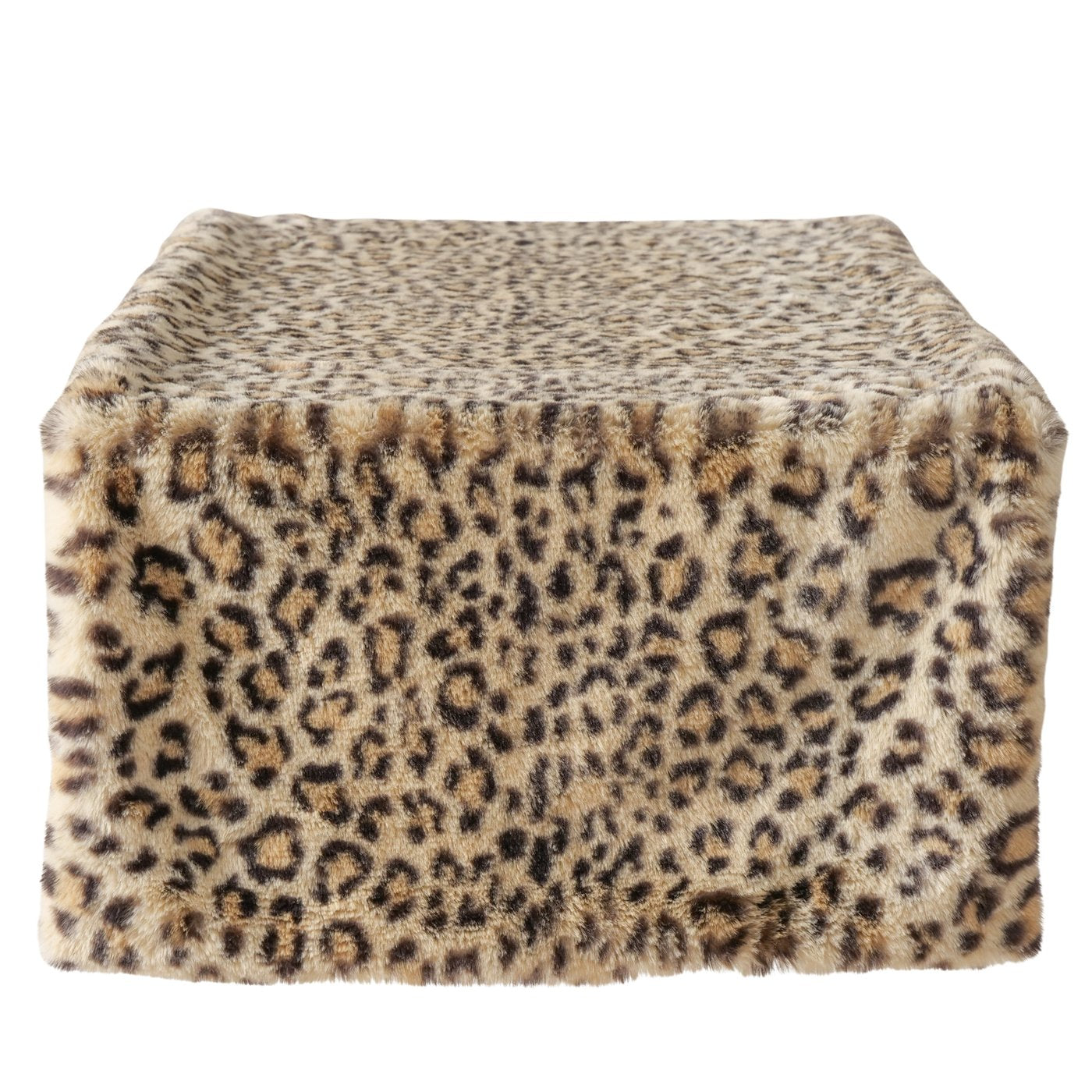 Savanna table runner, leopard print, 140x40cm, plush look