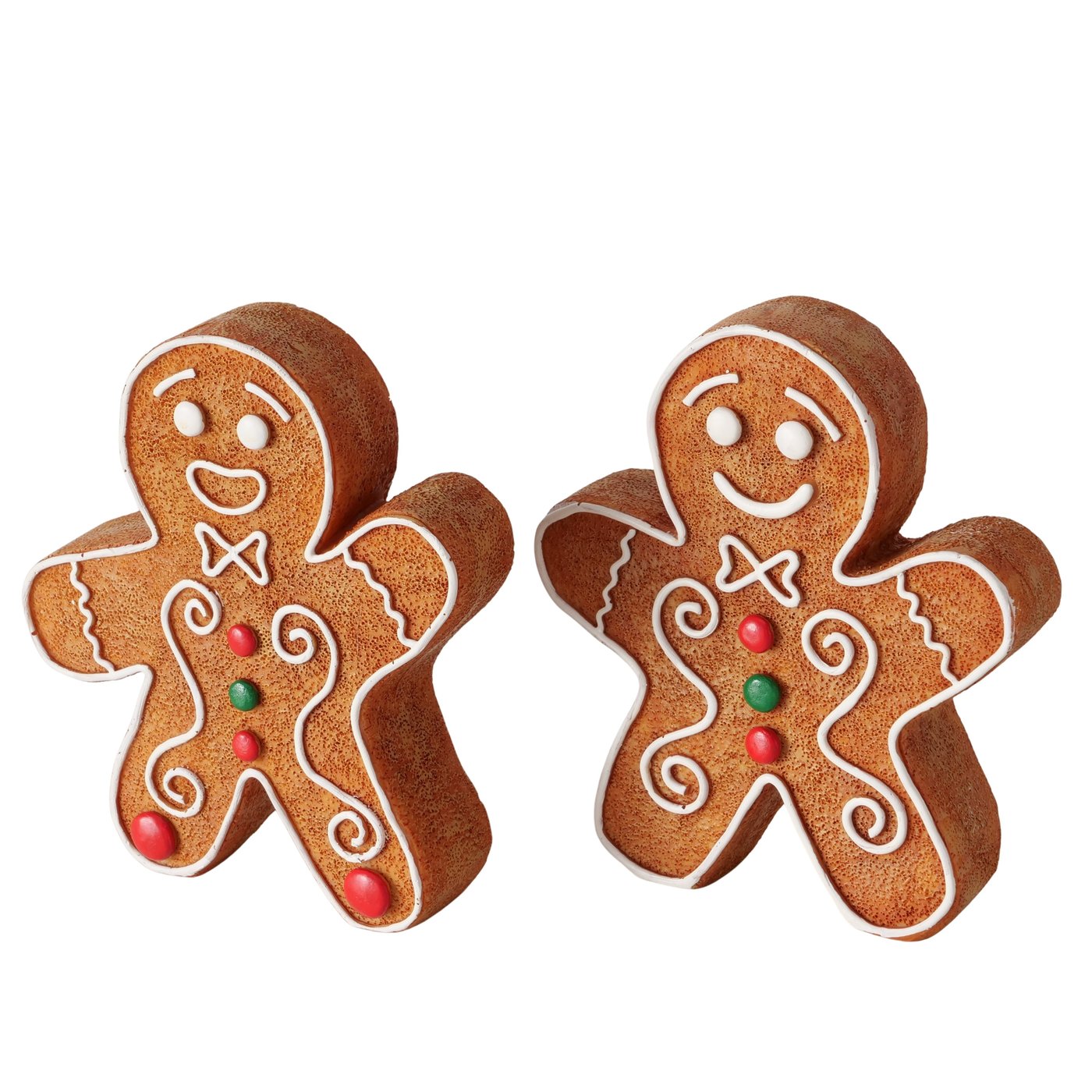 Gingerboy Lebkuchenfigur 2er Set Weihnachtsdeko Handgefertigt