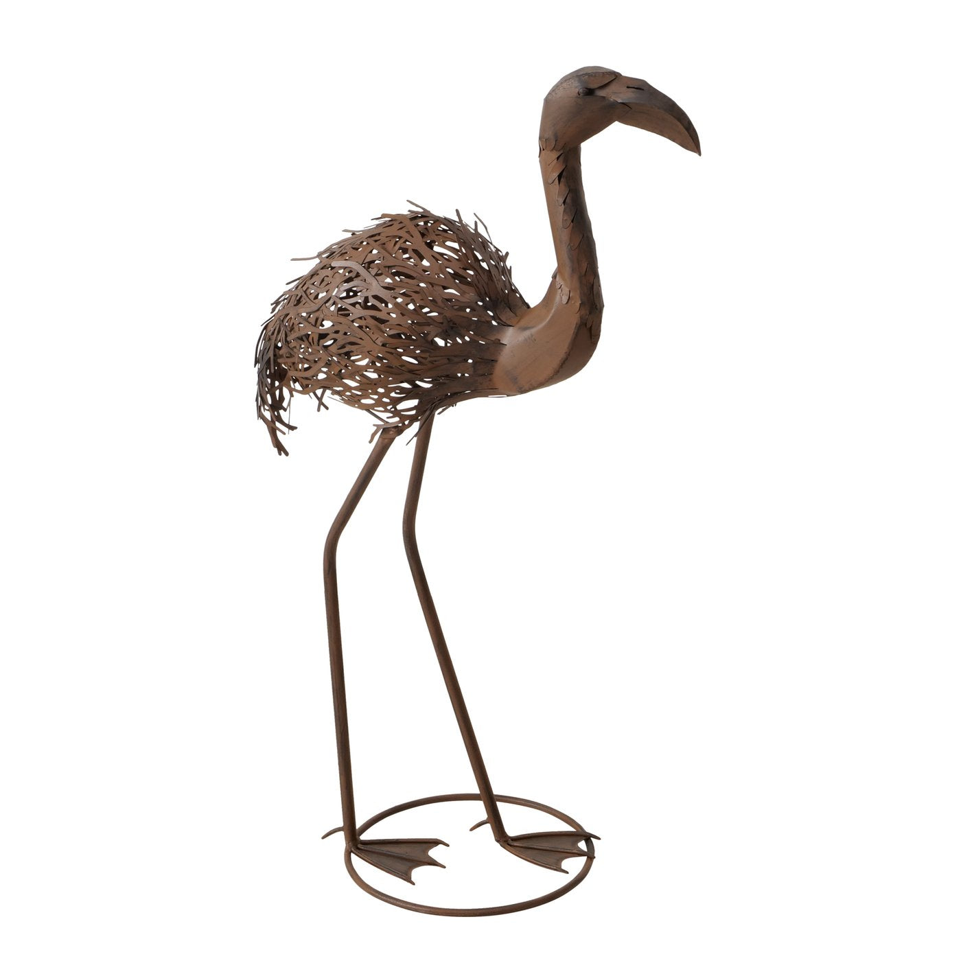 Metallfigur Flamingo Liora Dunkelbraun Outdoor Deko