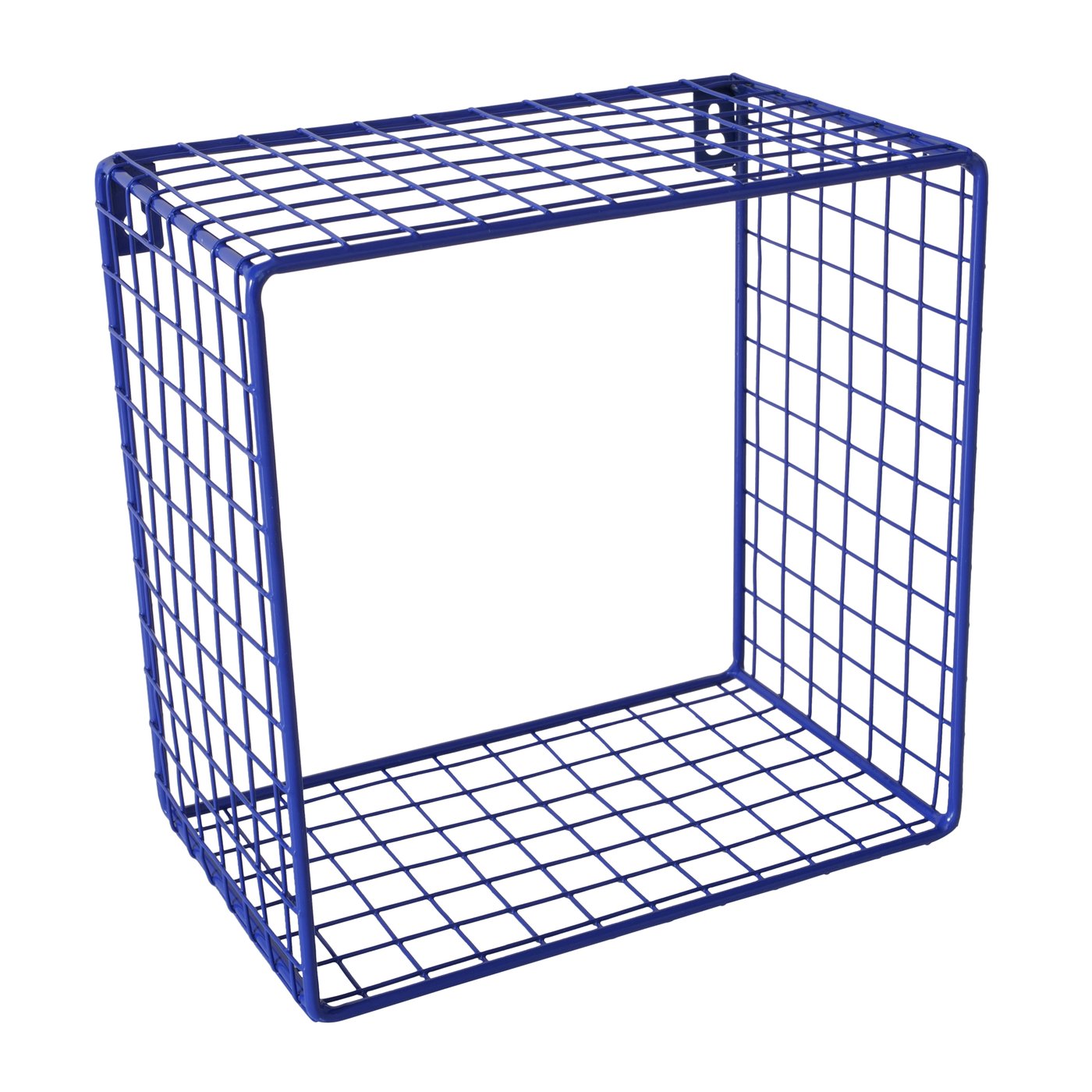 Wandregal Set Gitteroptik Blau Eisen 3er Set Bamba