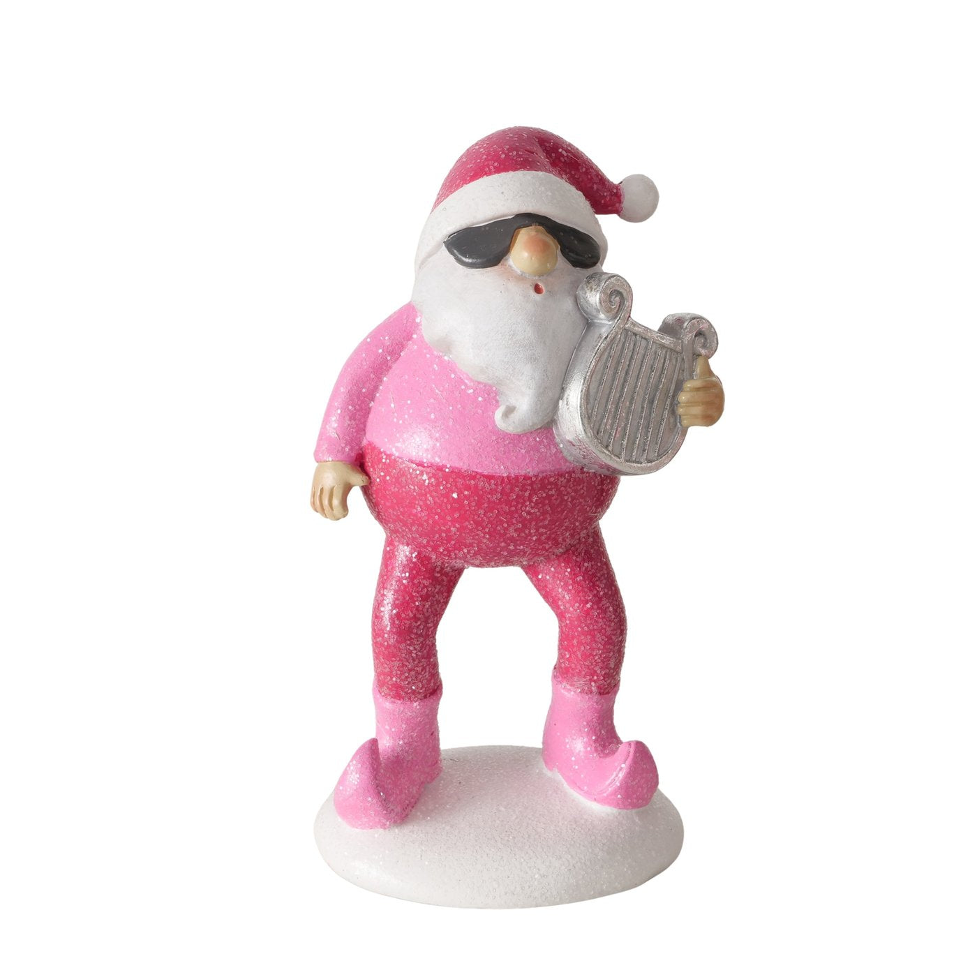 Weihnachtsmann Figuren Matthew 2er Set Pink Deko Handbemalt