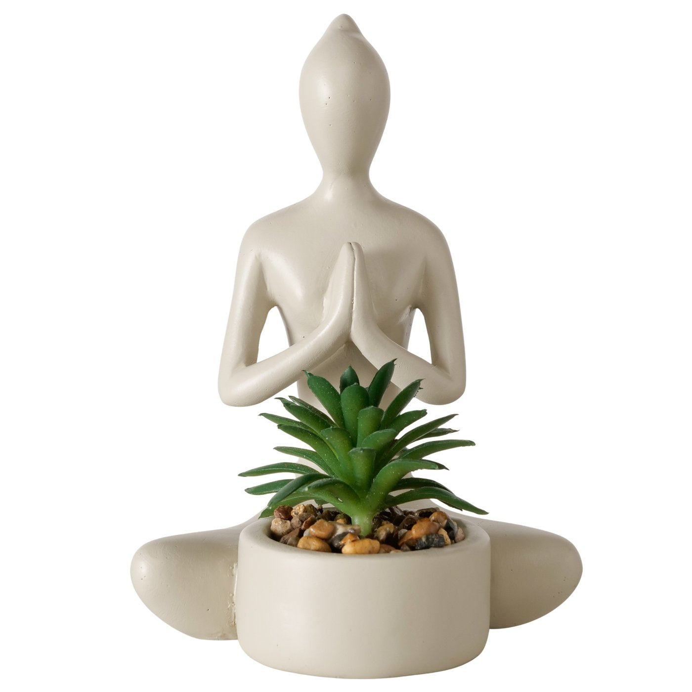 Kunstpflanze Yoga Figuren 3er Set Asana Deko Sukkulente