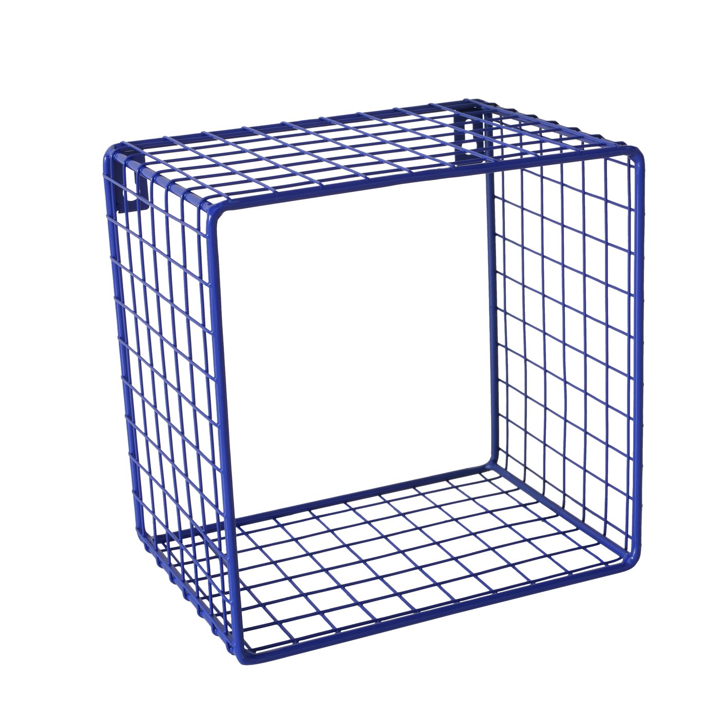 Wandregal Set Gitteroptik Blau Eisen 3er Set Bamba