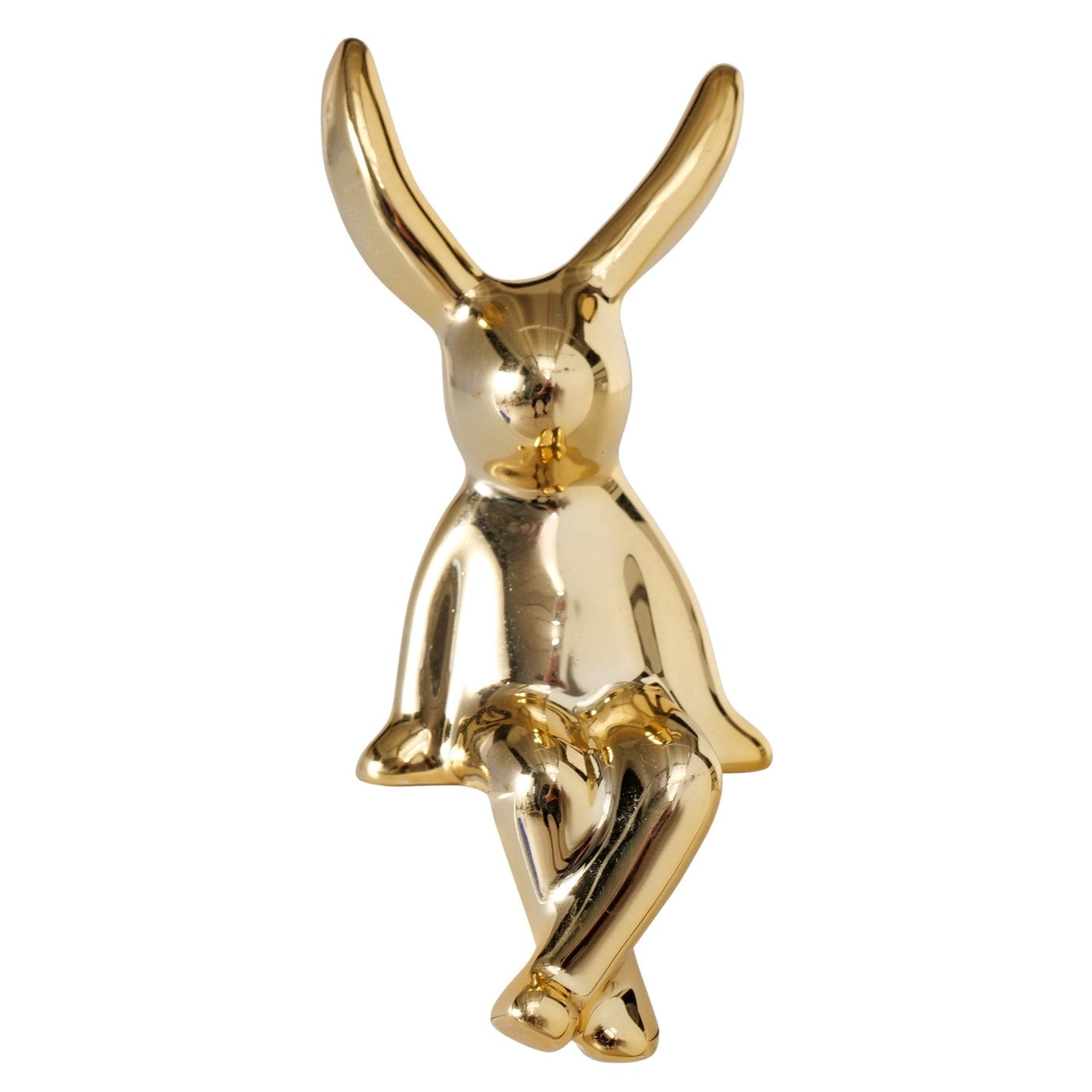 Avin Kantenhocker Hase Gold Keramik 2er Set