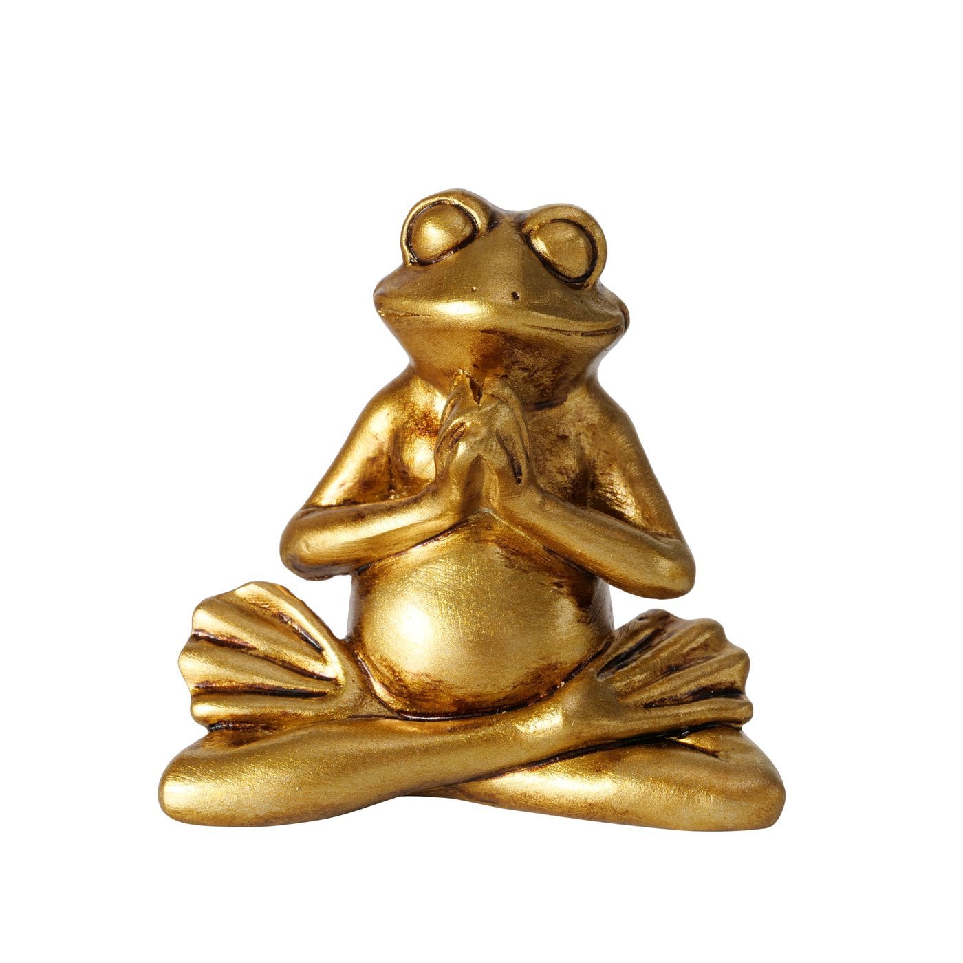 3er-Set Yoga-Frösche Morty in Gold - Exklusives Design