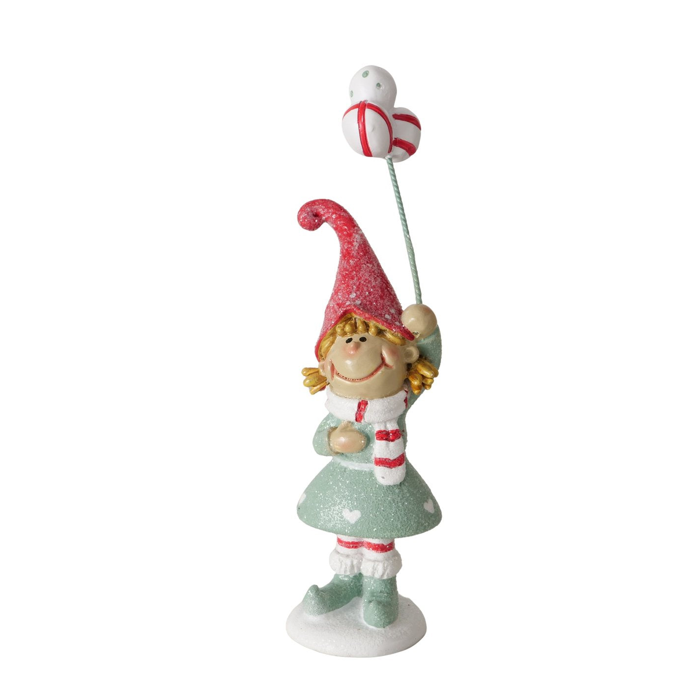 Weihnachtsfiguren Glitzerwichtel Jollytime 3er Set handbemalt 11cm