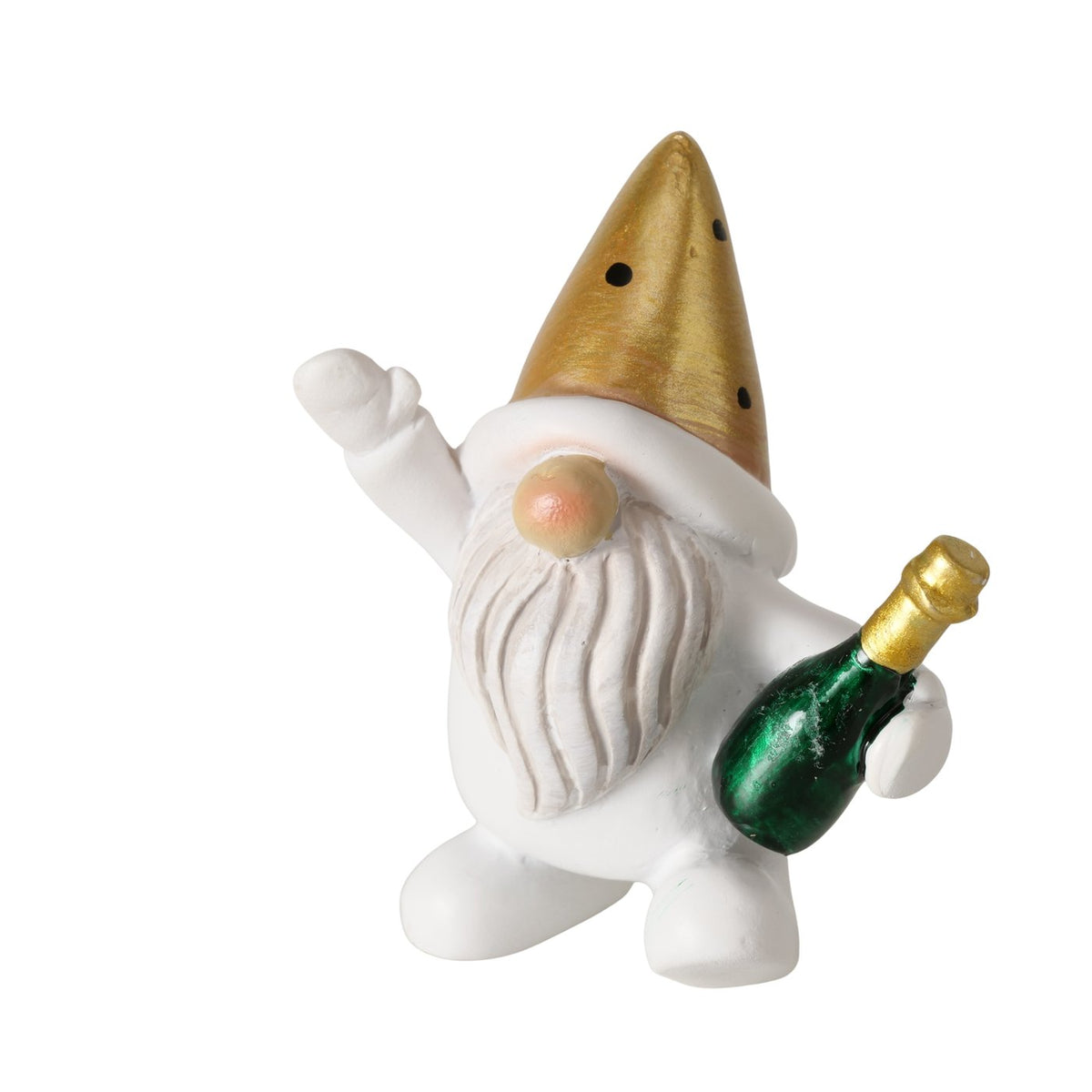 Dekofiguren Chester Wichtel 2er Set weiß gold 6 cm