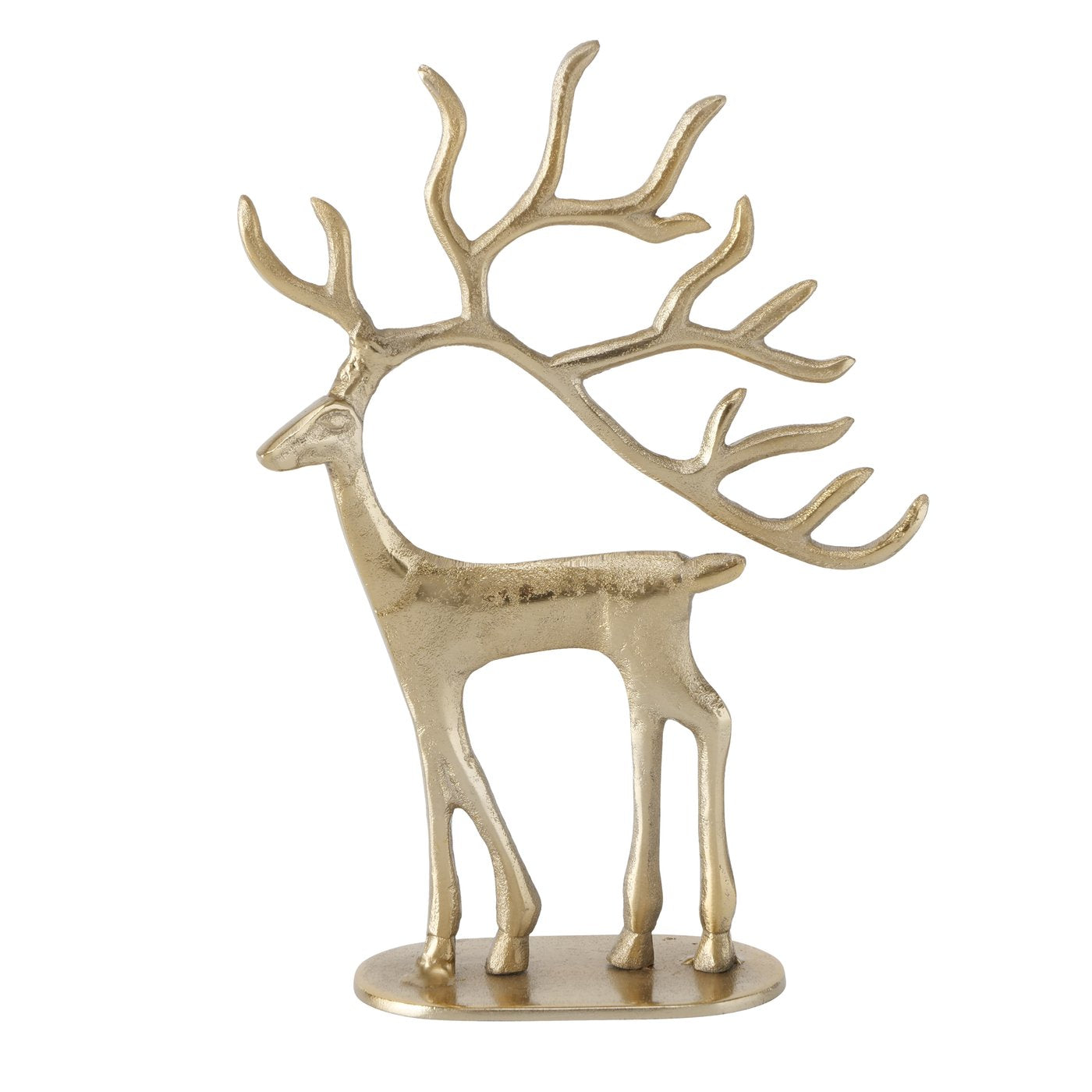 Elegant trio Trollah Golden deer figures for a noble room decoration