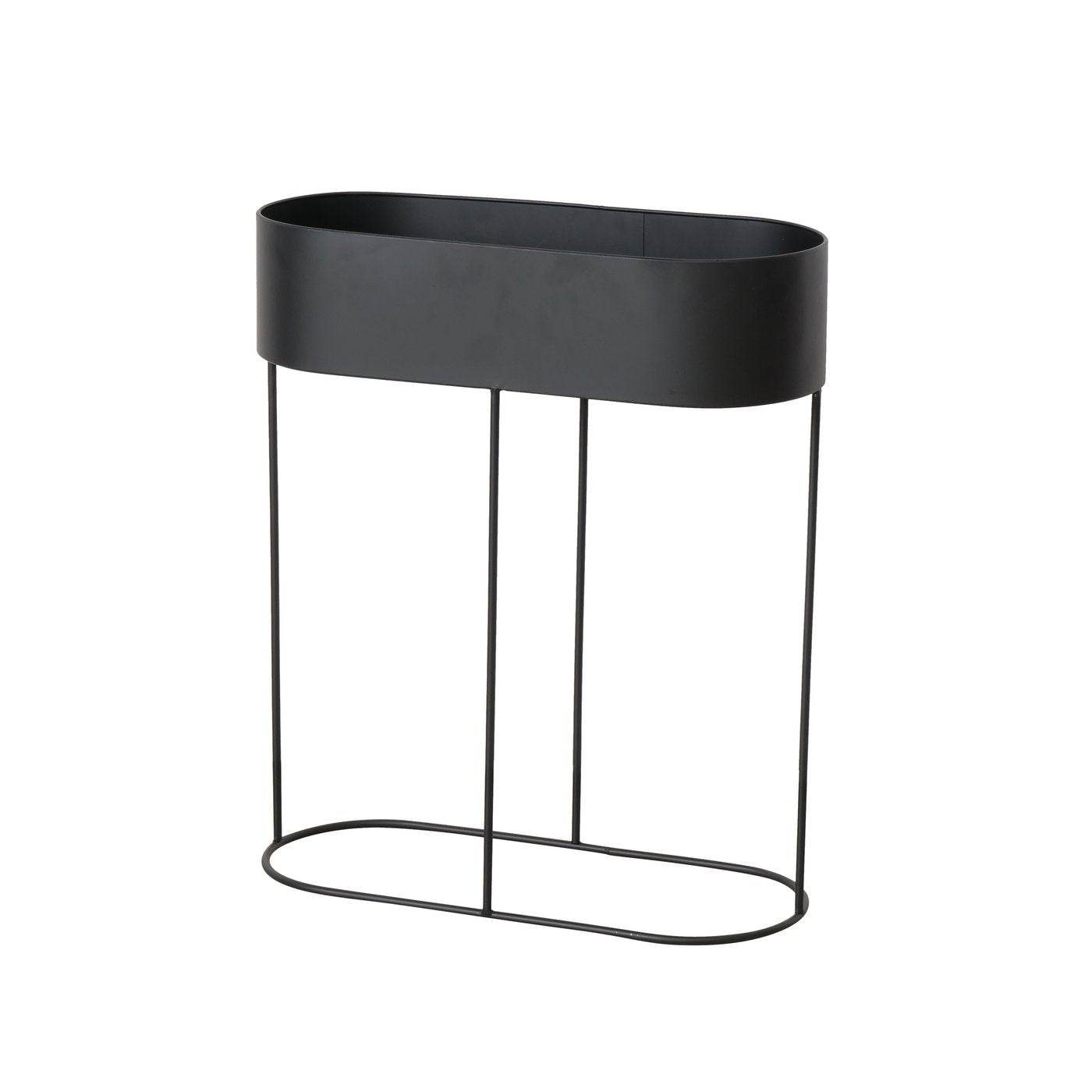 Übertopf Set Aurela schwarz aus Metall 3 teilig outdoor