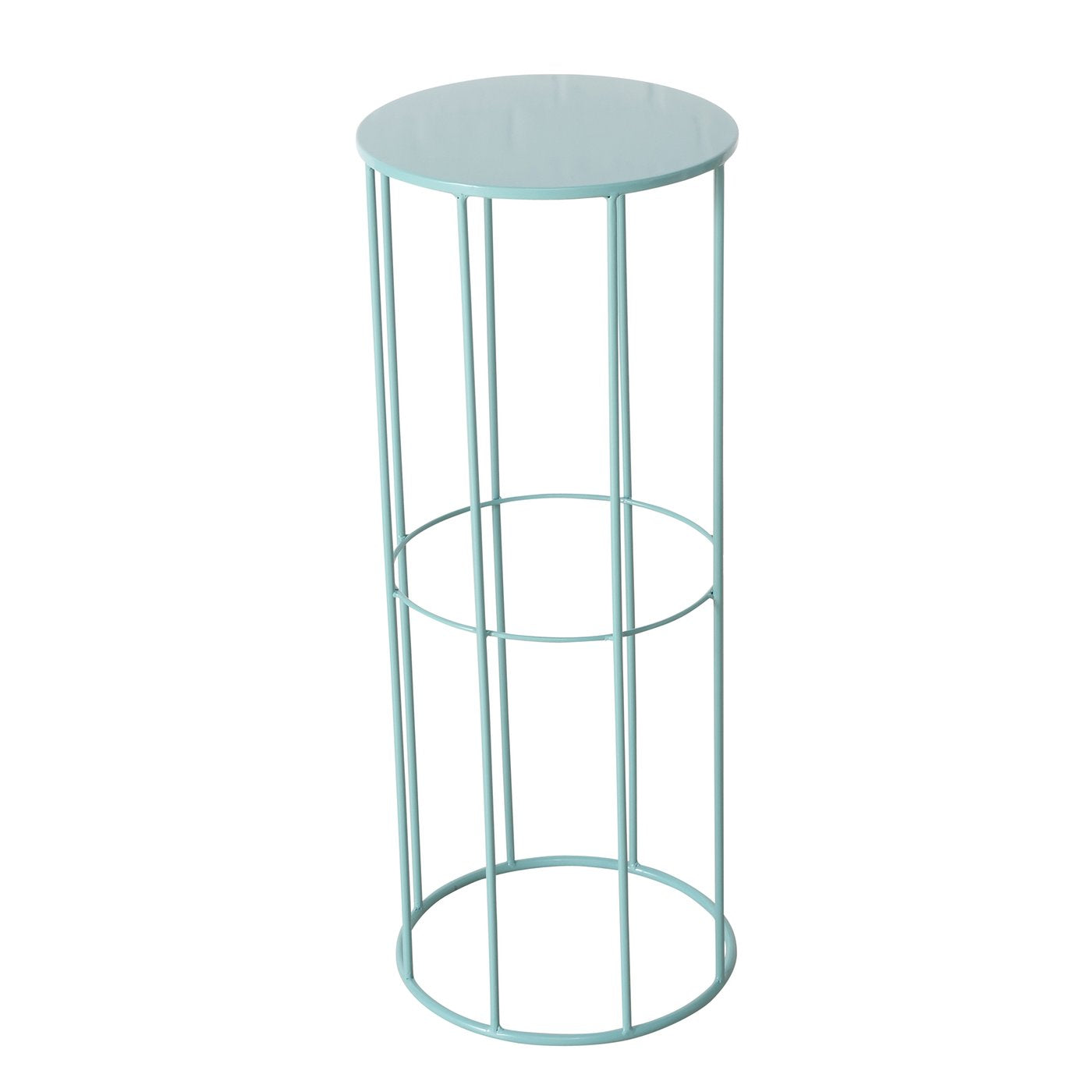 3er Set Deko Tisch Eton Metallgestell in Blau, Grün, Pink