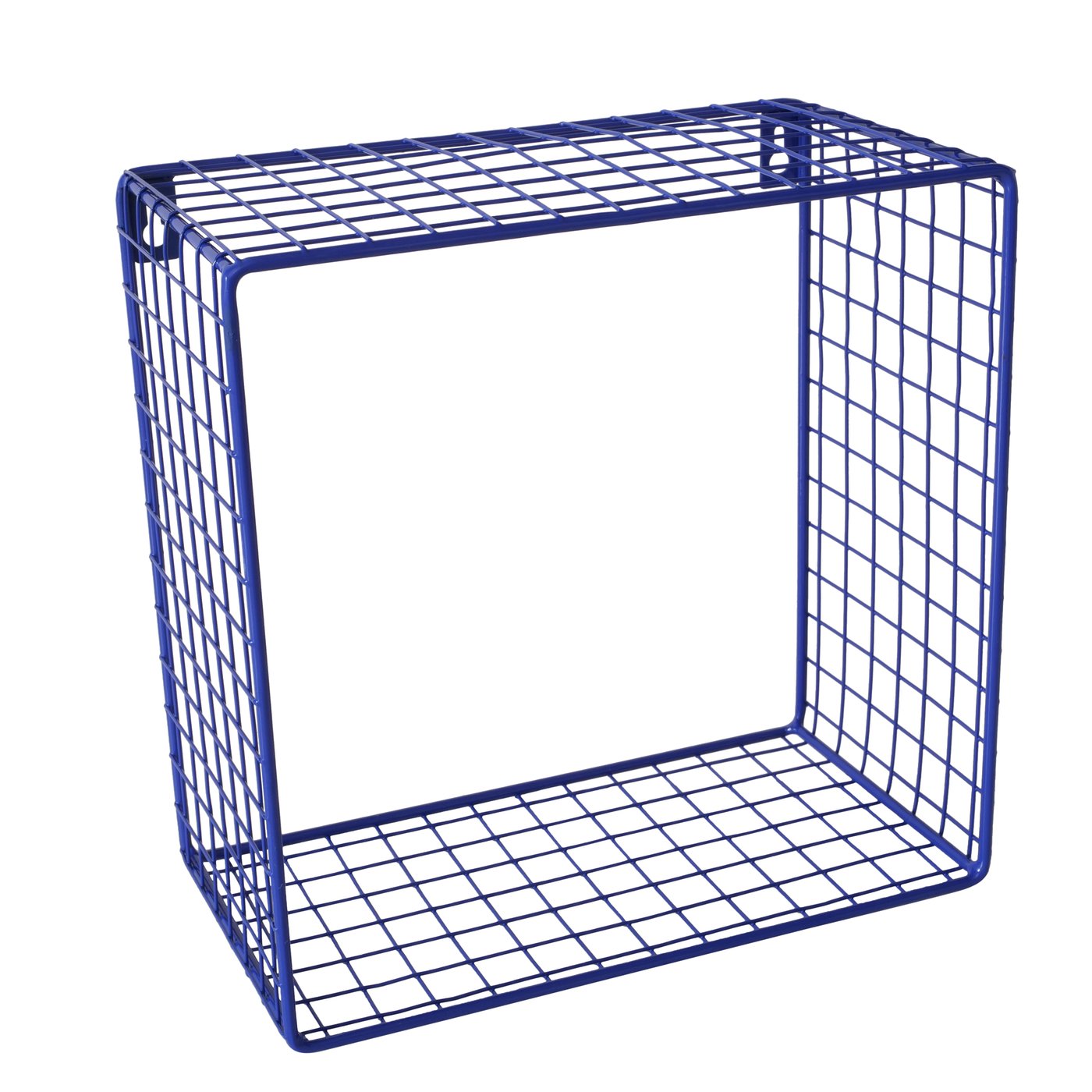 Wandregal Set Gitteroptik Blau Eisen 3er Set Bamba