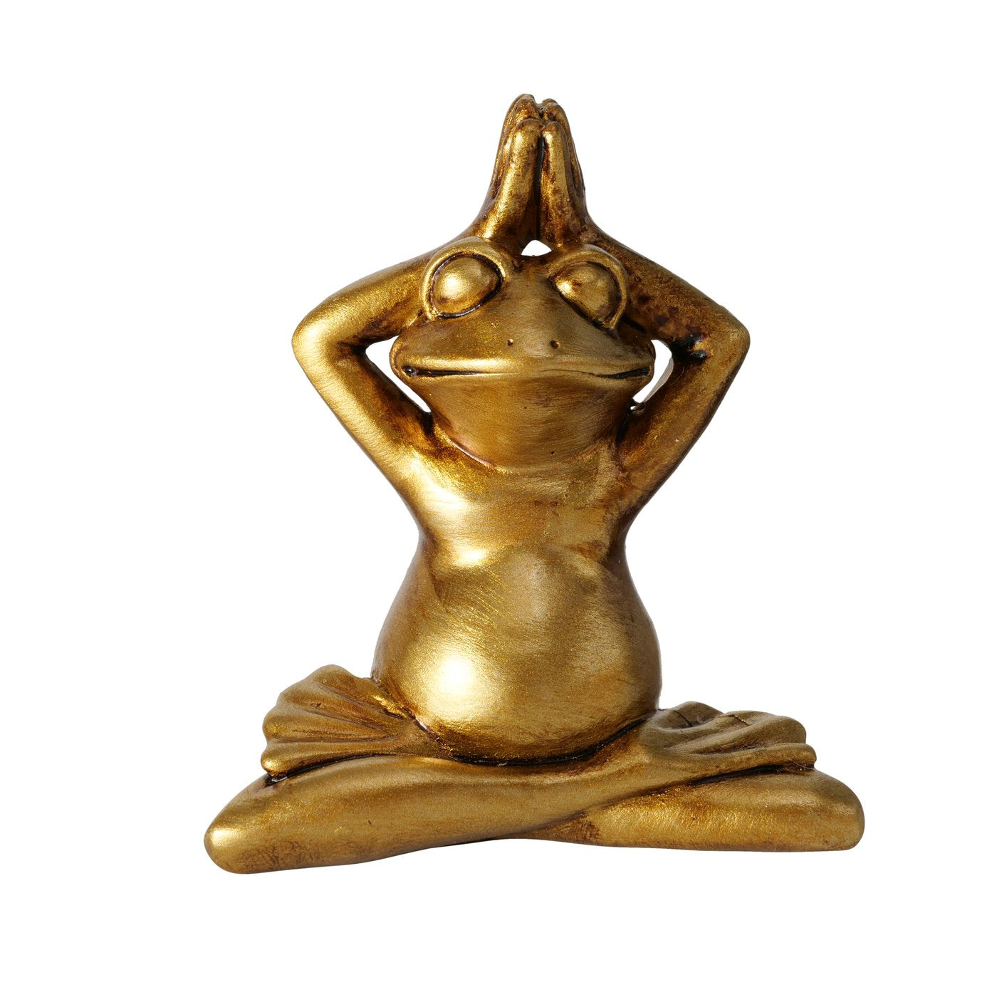 3er-Set Yoga-Frösche Morty in Gold - Exklusives Design