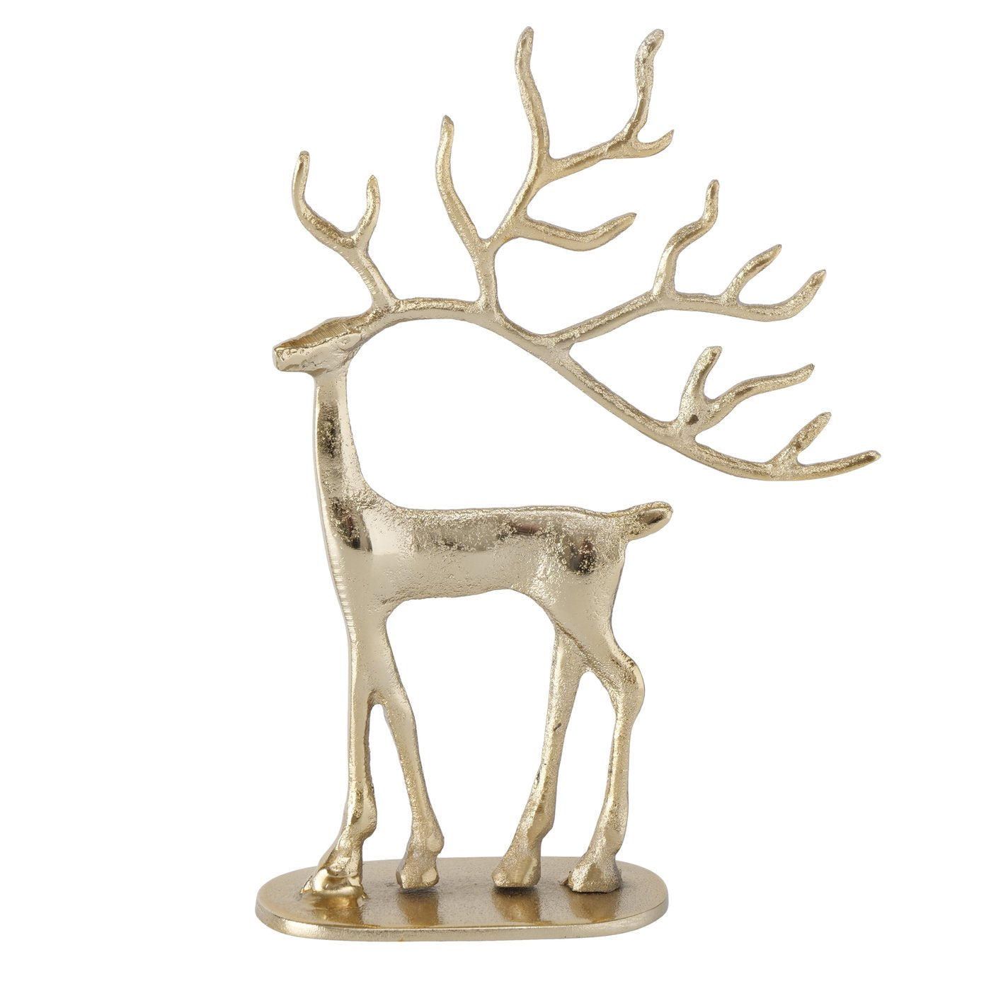 Elegant trio Trollah Golden deer figures for a noble room decoration