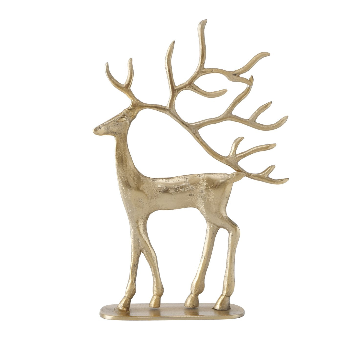 Elegant trio Trollah Golden deer figures for a noble room decoration