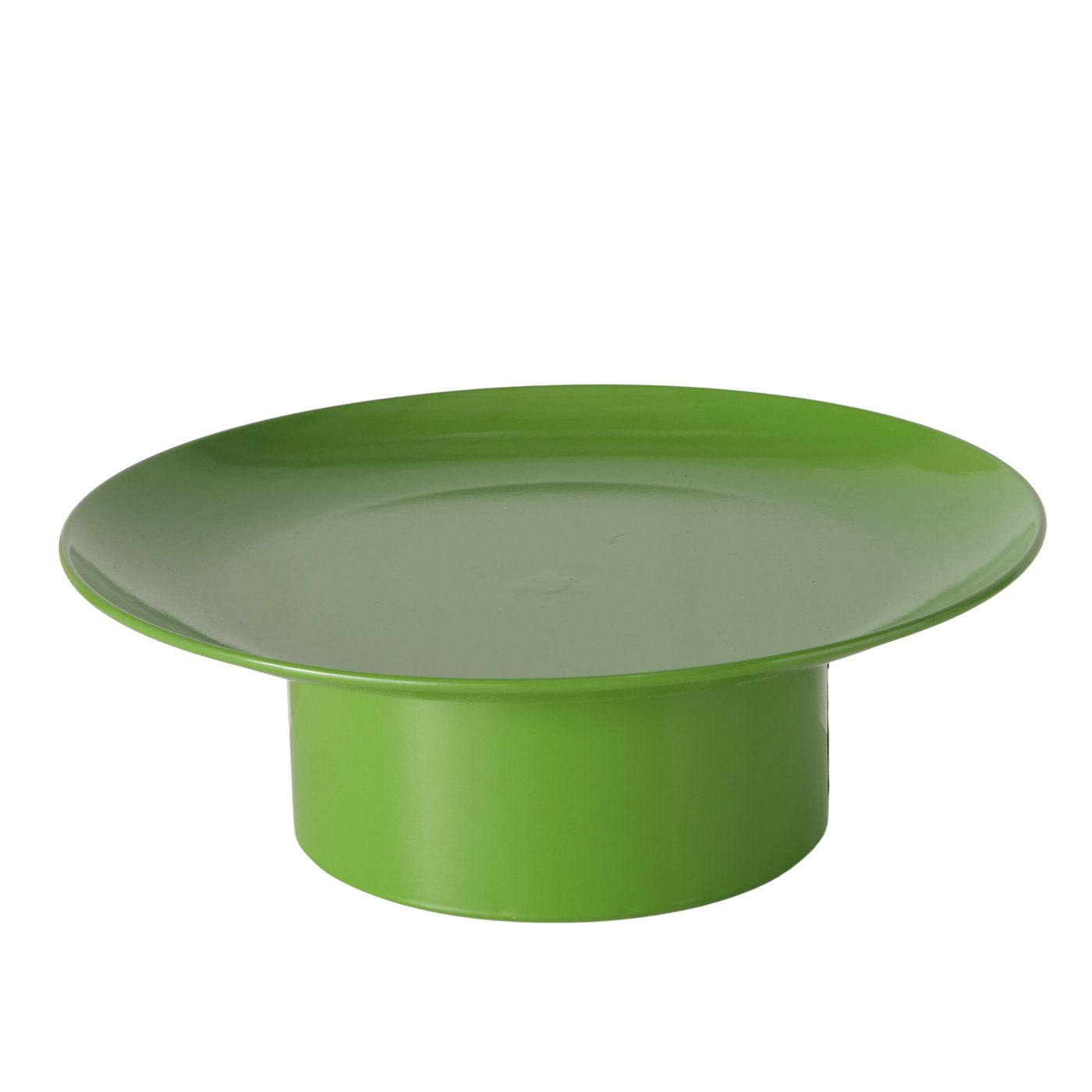 Plana Verde Servierplatten Set aus Metall gruen rund handgefertigt