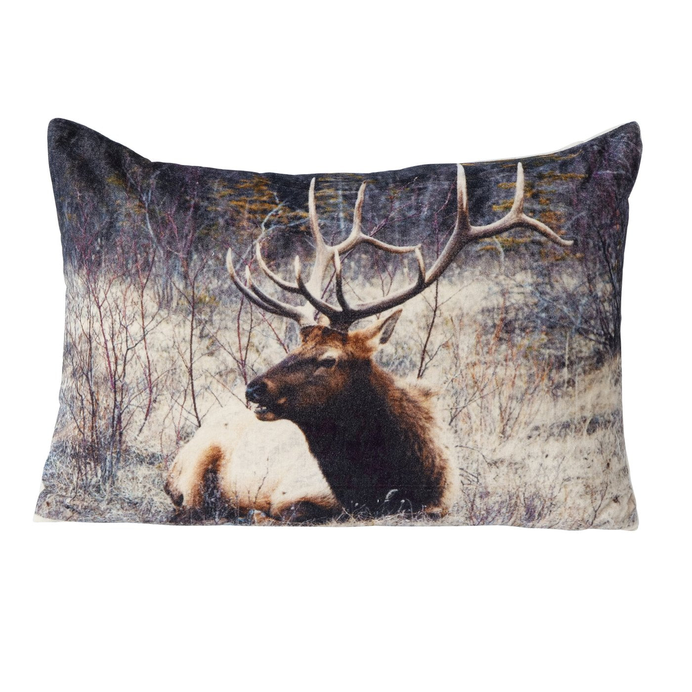 Kissen Set Alcina 2er Waldmotiv Hirsch Baumwolle 60x40cm