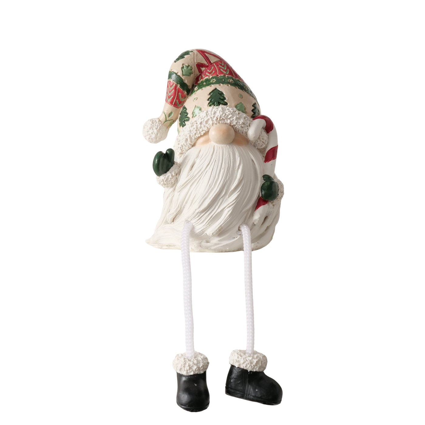 Kantenhocker Wichtel Alberto 2er Set Handarbeit Rot Weiß Weihnachtsdeko