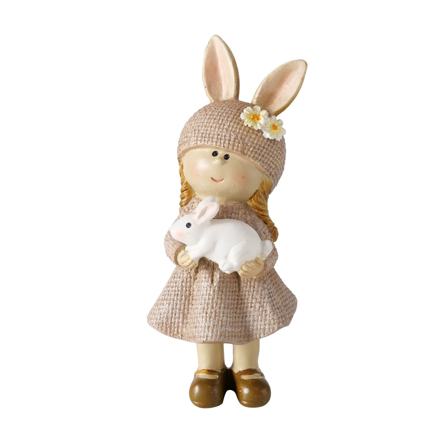 Dekofigur Set Livia Mädchen mit Hase und Schaf 2er Set 12cm