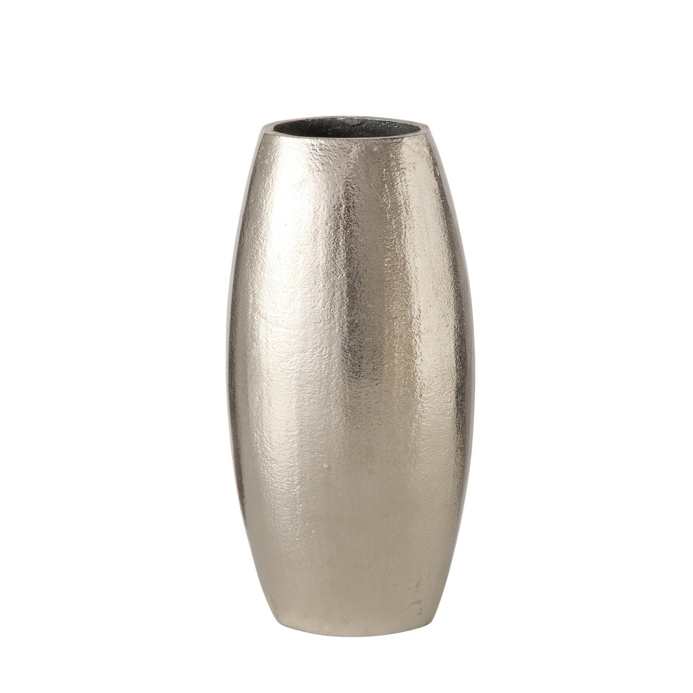 Vase Lunara Silber Aluminium Set Modern Glanzoptik