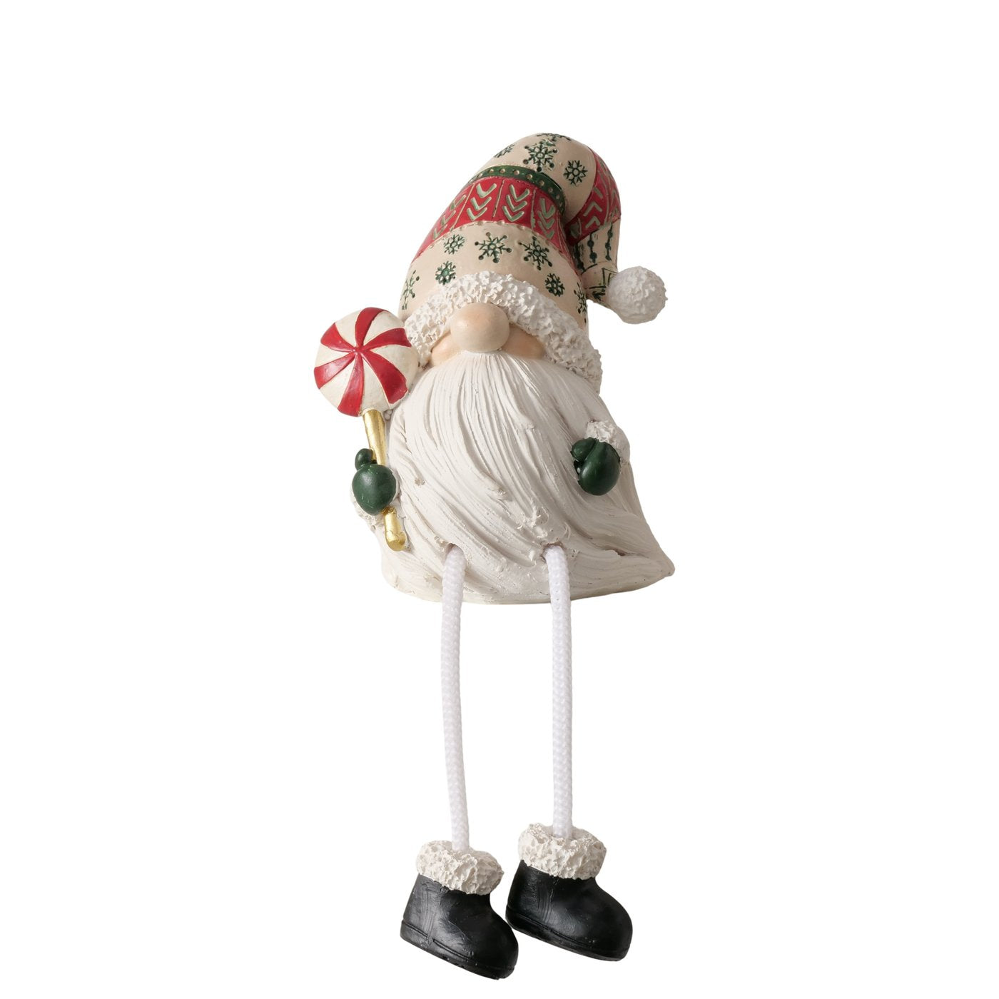 Kantenhocker Wichtel Alberto 2er Set Handarbeit Rot Weiß Weihnachtsdeko