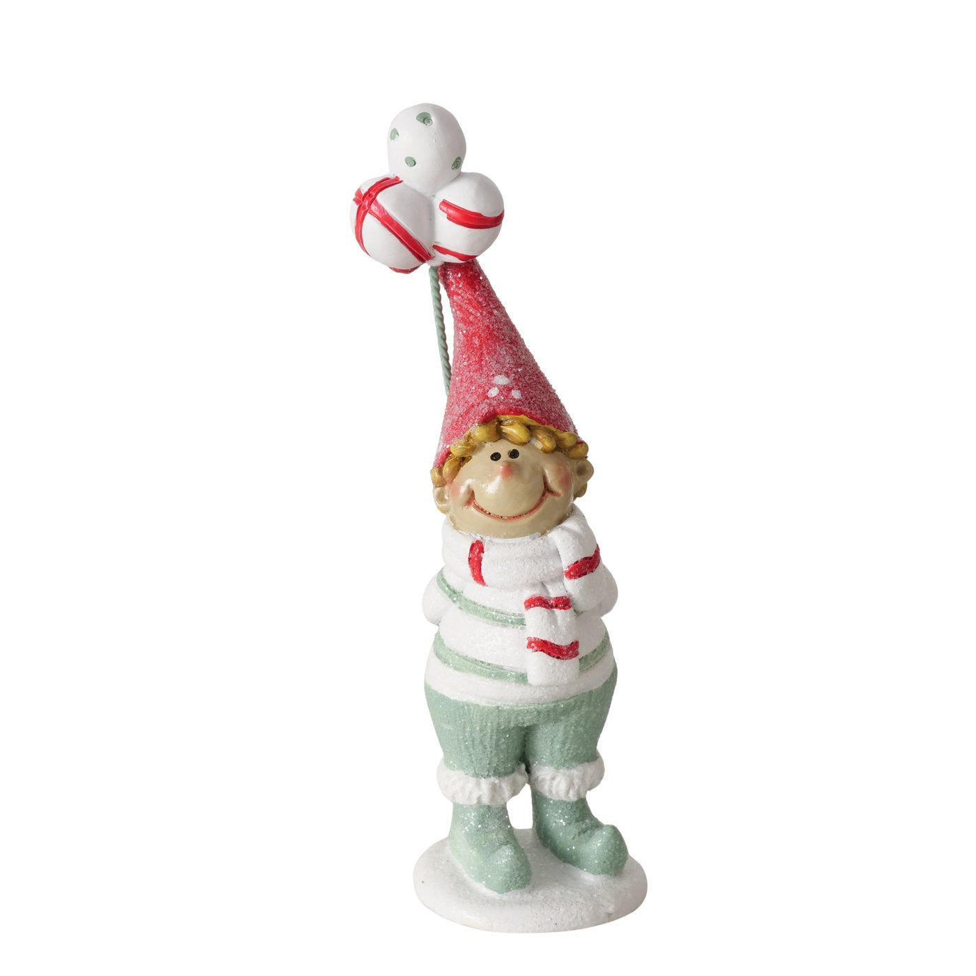 Weihnachtsfiguren Glitzerwichtel Jollytime 3er Set handbemalt 11cm