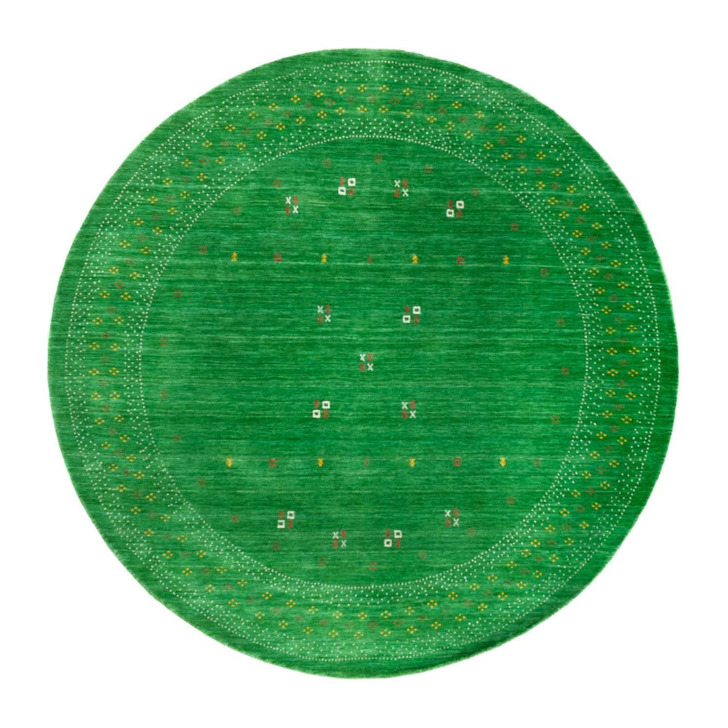 Gabbeh Teppich - Loribaft Softy - LuxeWeave - rund