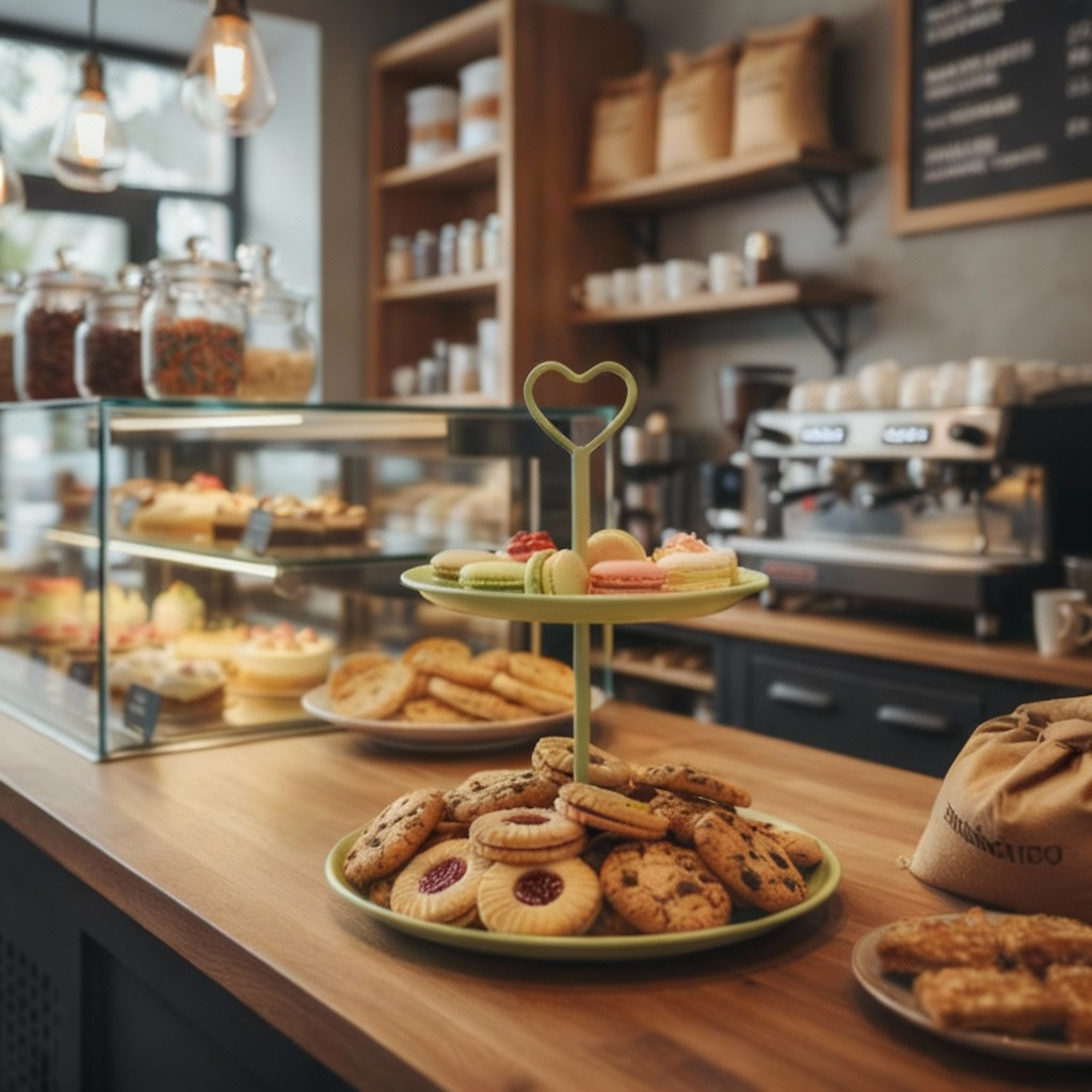 Sweetheart Green Etagere Zweistufig Gruen