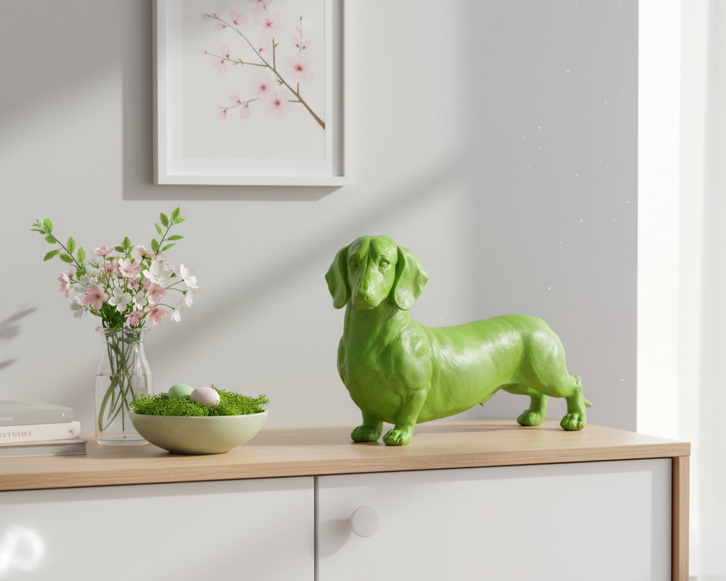 Dekofigur Wuffy Dackel Hund